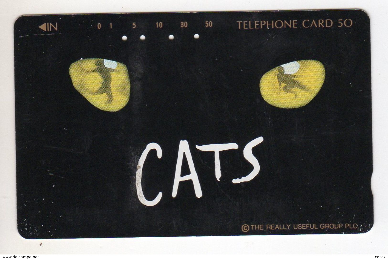 JAPON TELECARTE COMEDIE MUSICALE CATS - Culture