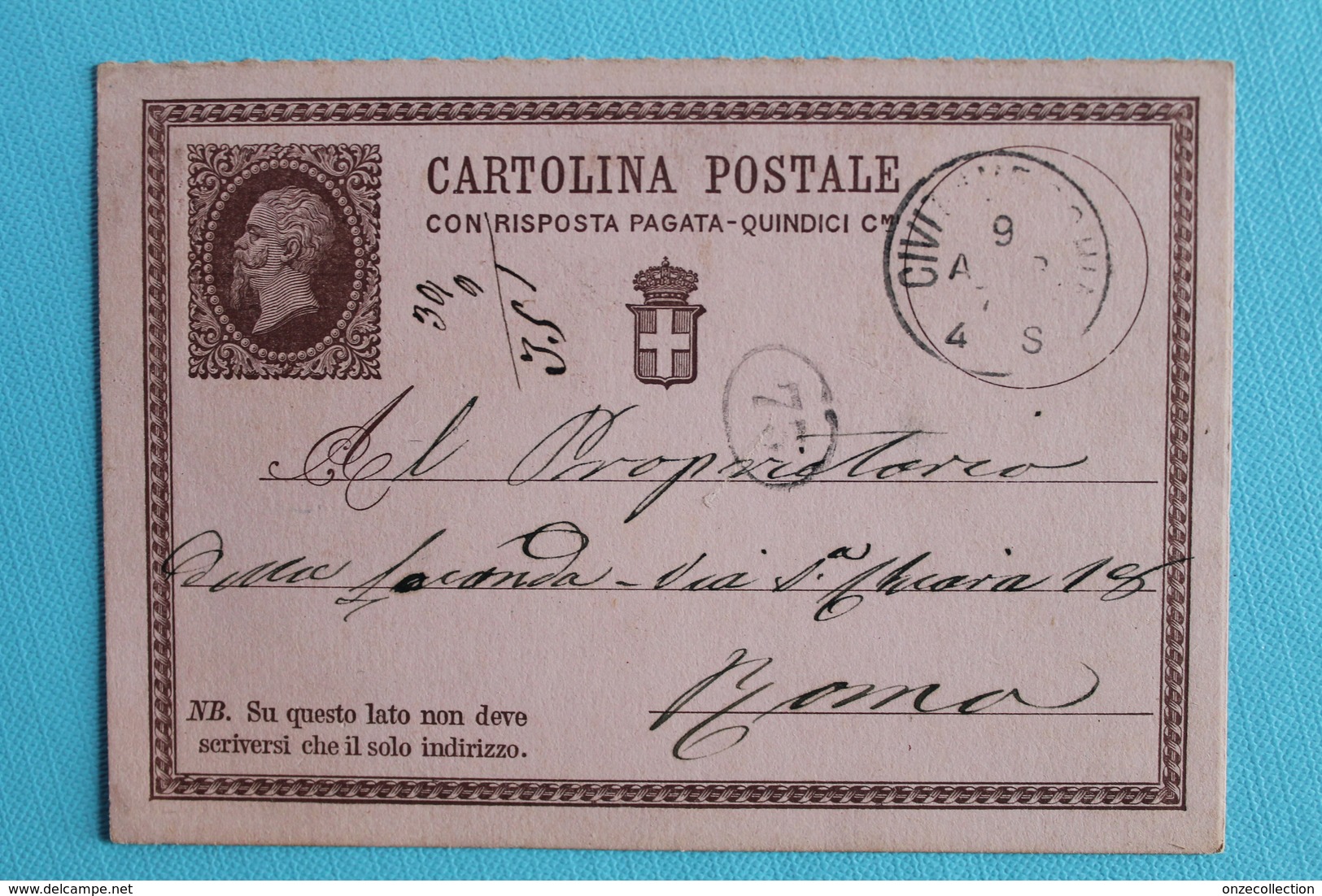 1875   ENTIER  POSTAL - Postwaardestukken