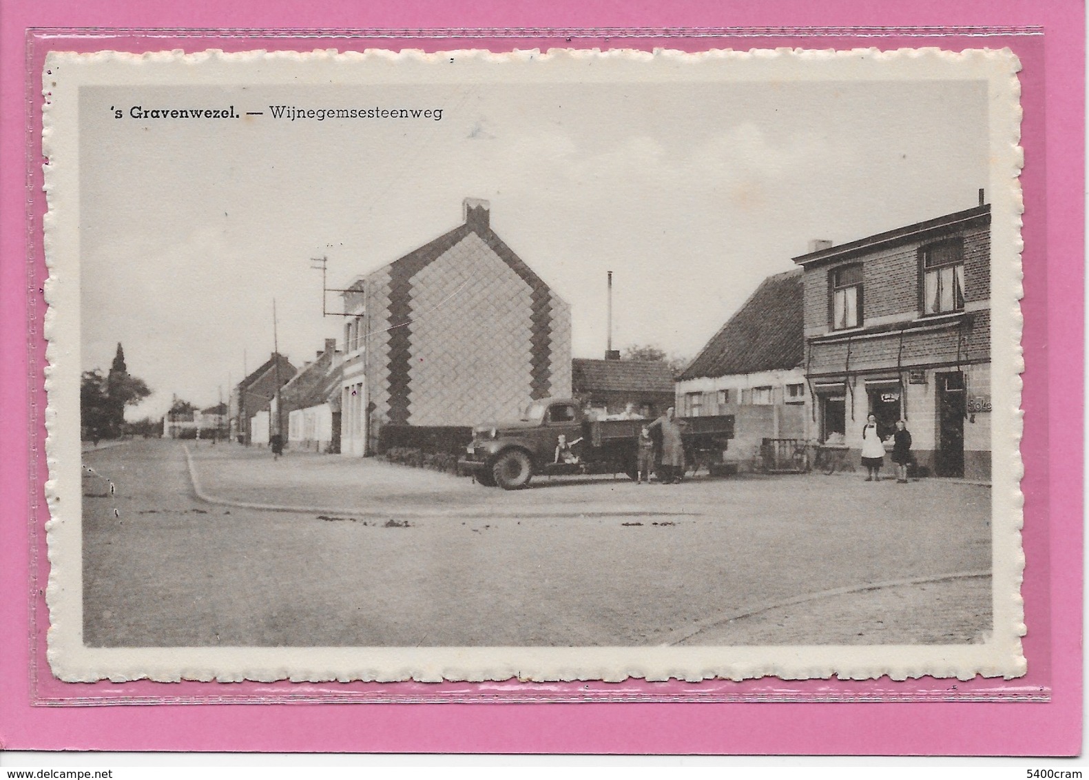 GRAVENWEZEL-SCHILDE: WIJNEGEMSTEENWEG-MET VOLK - Schilde