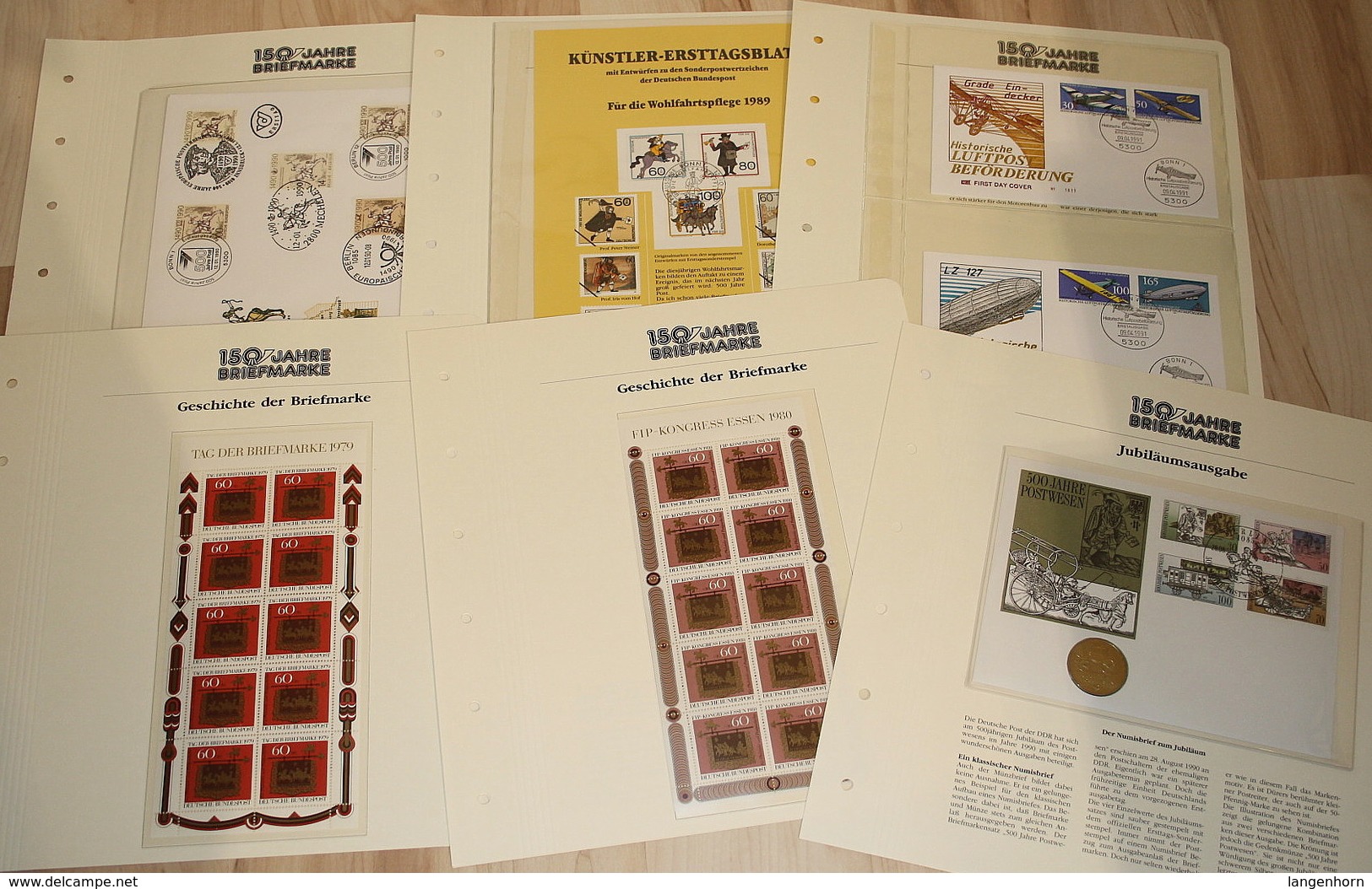 Motivsammlung '150 Jahre Briefmarken' - Collections (with Albums)