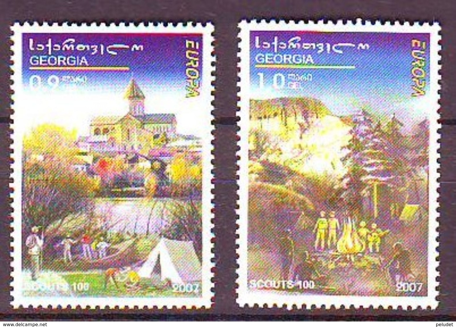 Georgia 2007 Europa-Scouts (2) MNH Mi 551-52, Sn 431-32, Yt 436-37, Sg 521-22, - Georgia