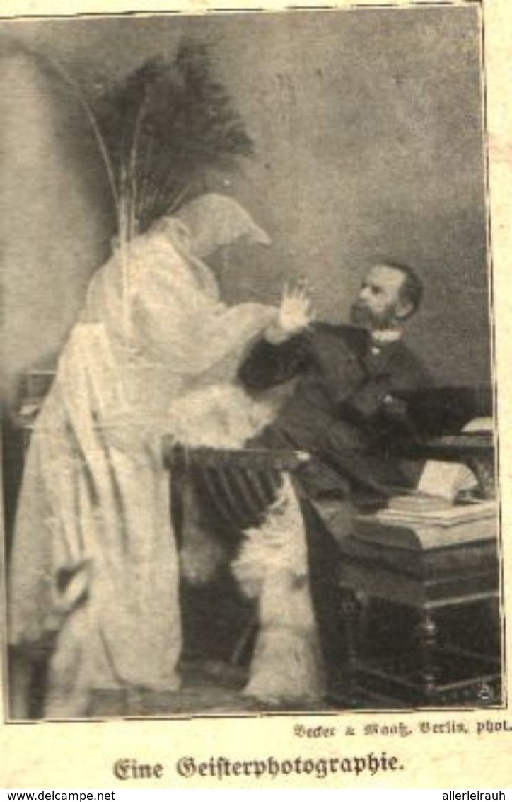 Eine Geisterphotographie / Druck, Entnommen Aus Zeitschrift/ 1909 - Non Classés