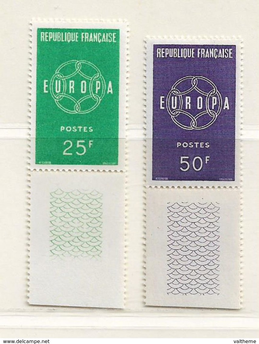 FRANCE ( FR -2454 ) 1959  N° YVERT ET TELLIER  N°  1218/1219    N** - Unused Stamps