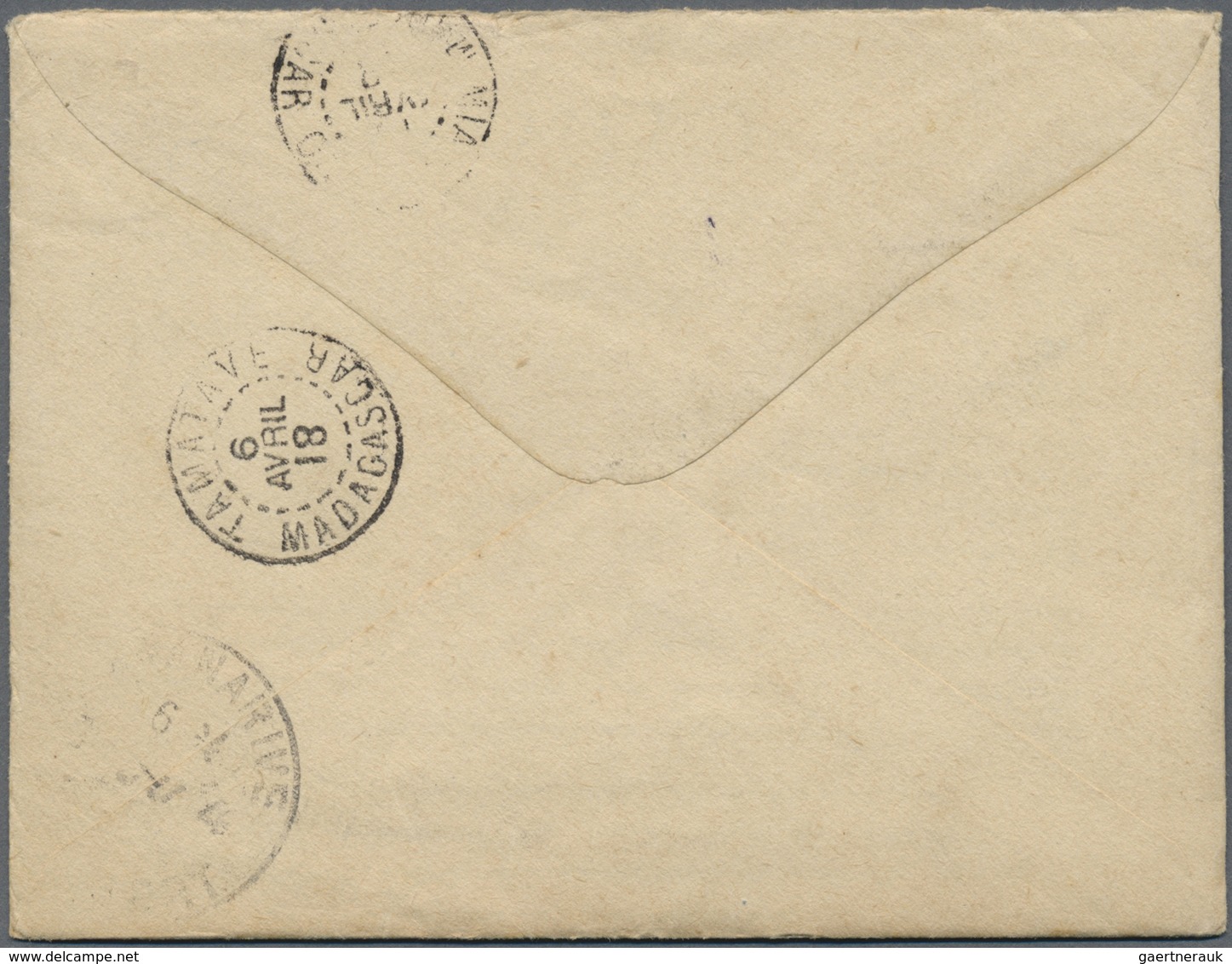 Br Armenien - Besonderheiten: 1918. Illustrated Envelope Written From Port Said Addressed To Madagascar - Arménie