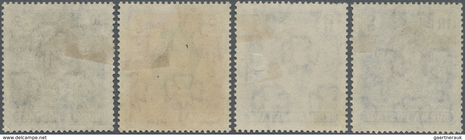 (*)/* Birma / Burma / Myanmar: 1938, NASIK ESSAYS (Design 'G') For 1938-40 1r, 2r, 5r And 10r, Colors As A - Myanmar (Birma 1948-...)