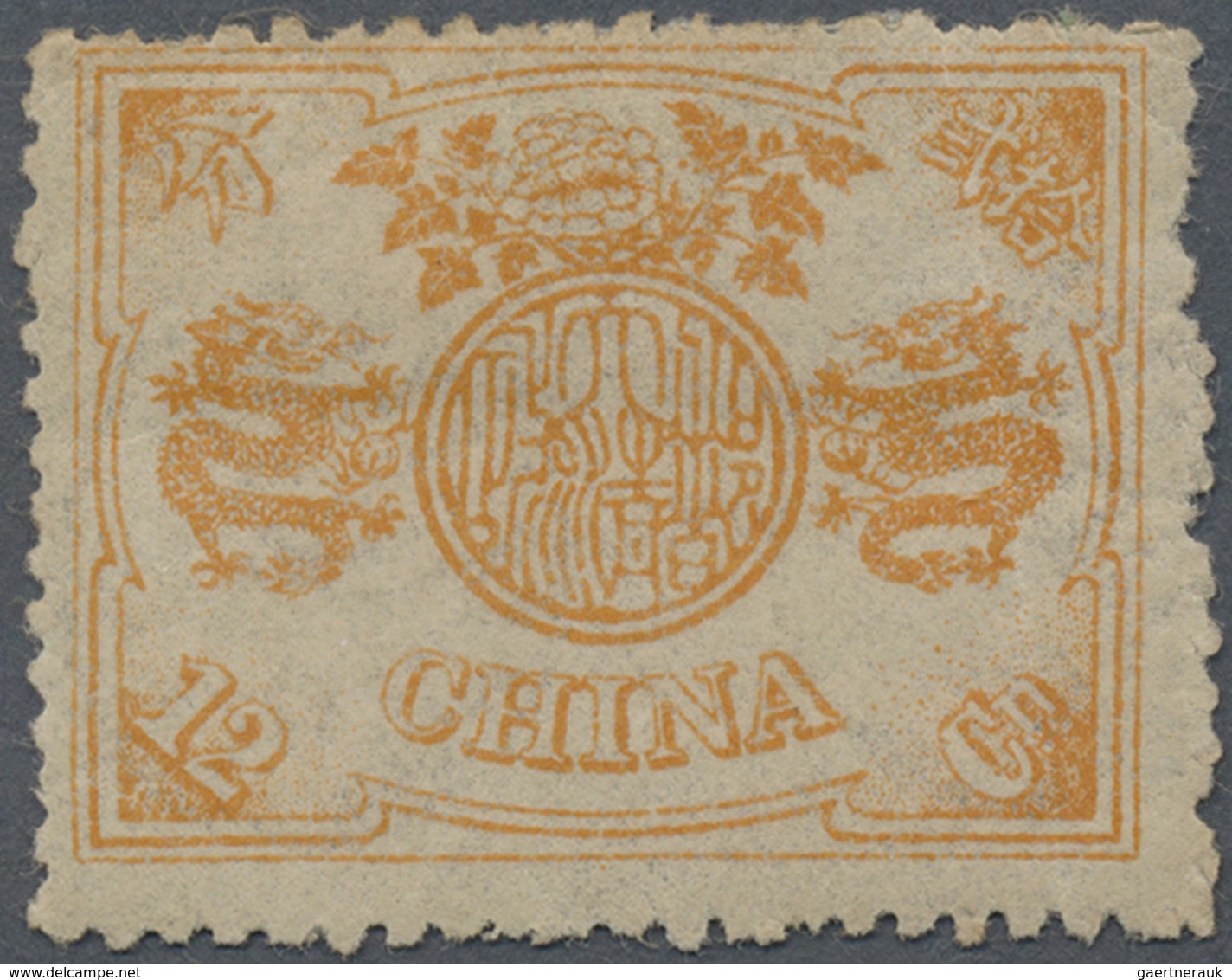 * China: 1894, Dowager 12 Ca. Orange Brown, Unused Mounted Mint (Michel Cat. 500.-). - Other & Unclassified