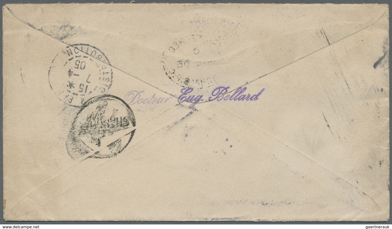 Br China: 1905. Registered Envelope Addressed To France Bearing Chinese Imperial Post SG 112, 5c Salmon - Other & Unclassified