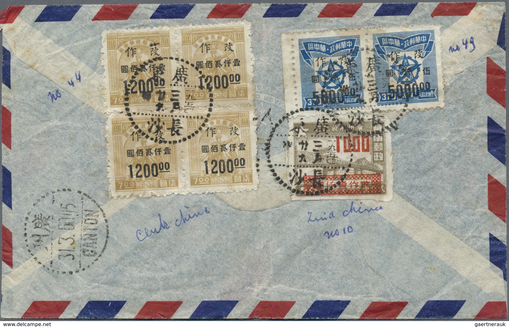 Br China - Ausgaben Der Provinzen (1949): 1950. Air Mail Envelope Addressed To Netherlands Indies Beari - Other & Unclassified