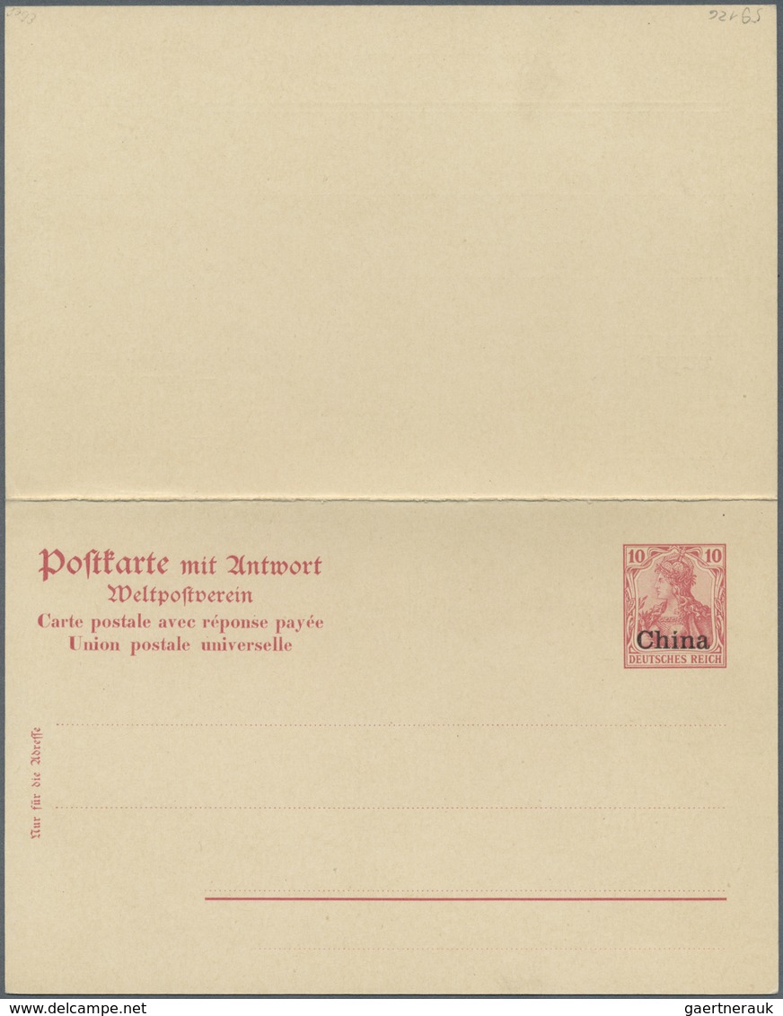 GA China - Besonderheiten: 1902: Essay For A Postal Stationery Double Card, 10 Pfg  Red Germania "Deuts - Other & Unclassified