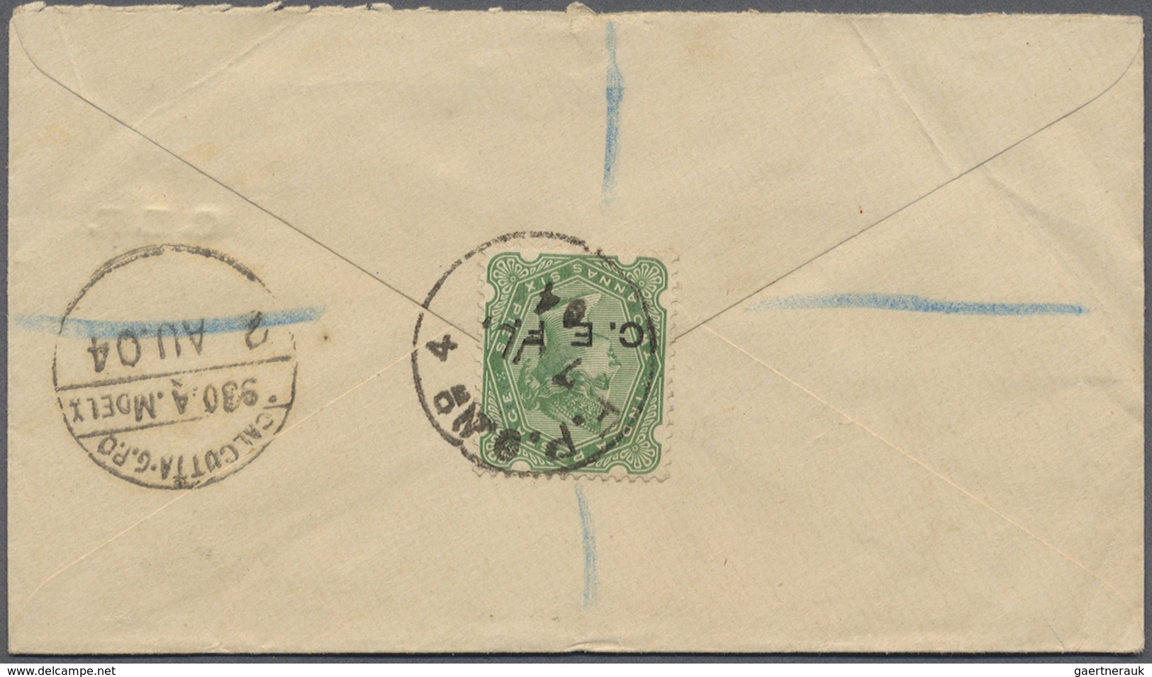 GA China - Besonderheiten: 1904. Registered 'China Expeditionary Force' Postal Stationery Envelope Half - Andere & Zonder Classificatie