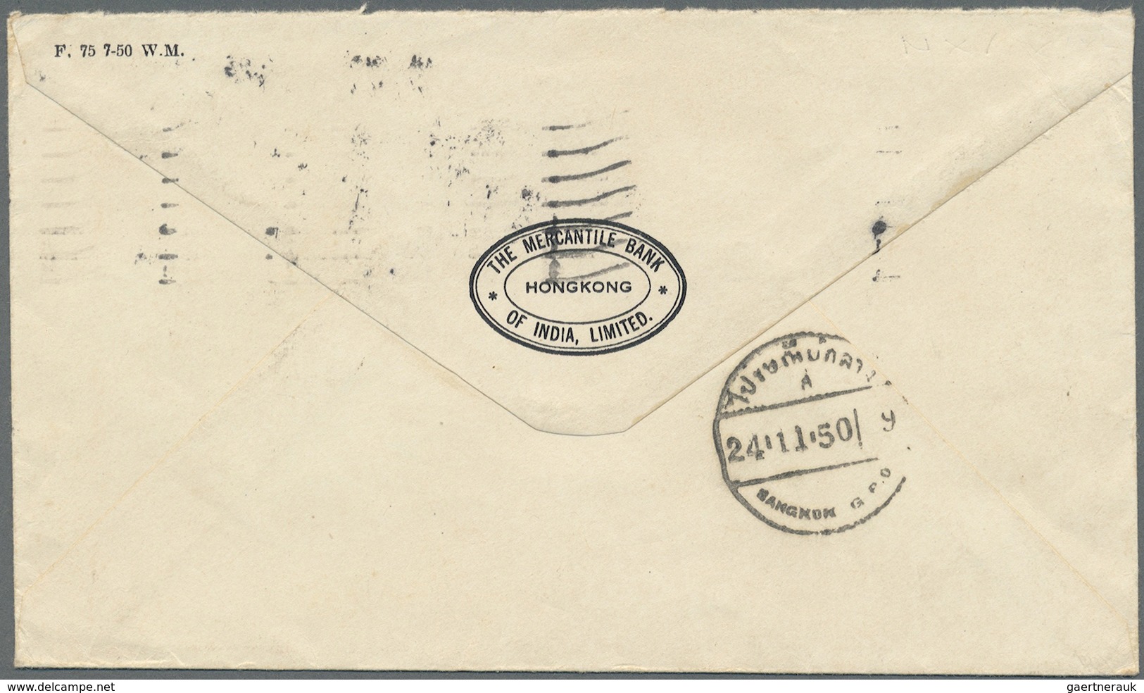 Br Hongkong - Besonderheiten: 1950/1972, underpaid taxed covers (6) inc. triangular boxed "T" (3), two-