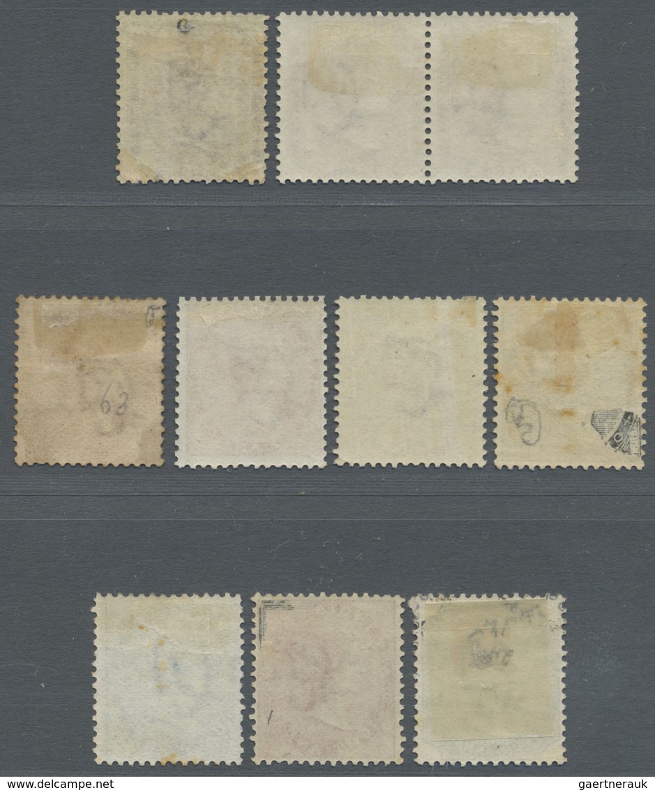 * Indien: 1865-73: Group Of 10 Mint Stamps, Wmk 'Elephant', Including 8p. Pair And Single, 1a. Brown, - Other & Unclassified