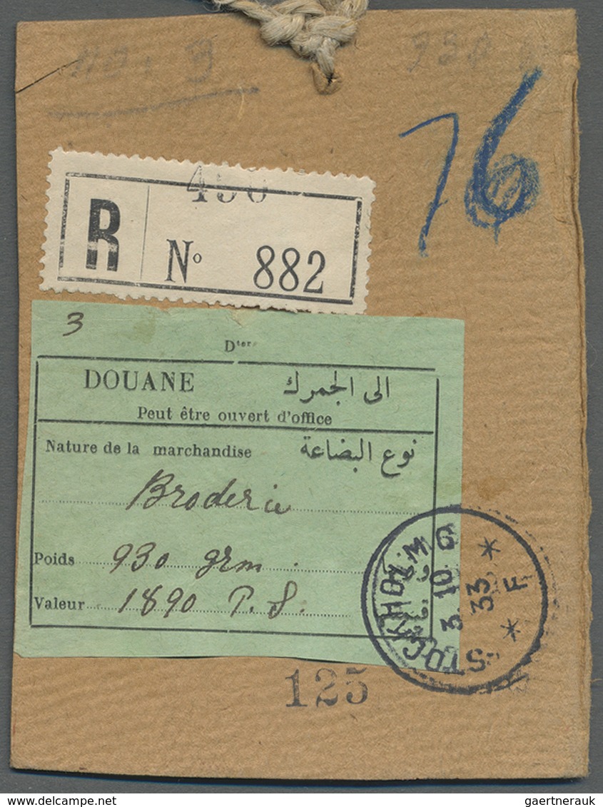 Br Syrien: 1930, Buildings And Landscapes 50 Pia, 2x 15 Pia, 10 Pia And 3 Pia (issue 1925) On Regitered - Syria