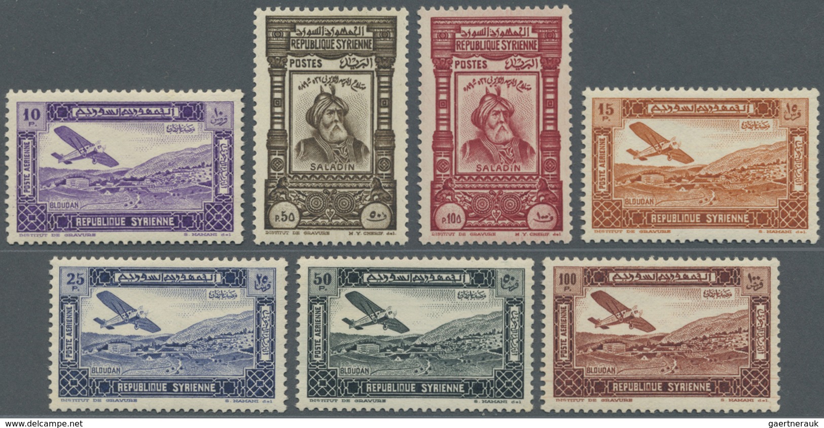 * Syrien: 1934, 10 Years Of Republic Complete Set Incl. Airmails Stamps, Mint Lightly Hinged, Scarce S - Syria