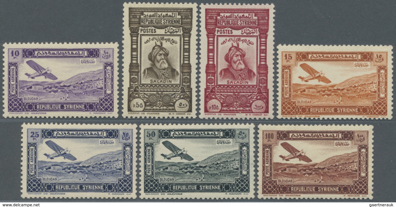 * Syrien: 1934, 10 Years Of Republic Complete Set Incl. Airmails Stamps, Mint Lightly Hinged, Scarce S - Syria