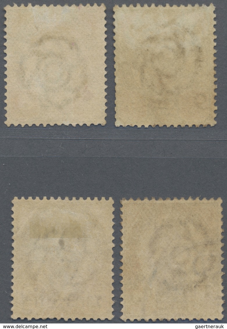 O Malaiische Staaten - Straits Settlements: 1887-1896 Four Siamese Stamps Used In Alor Star And Cancel - Straits Settlements