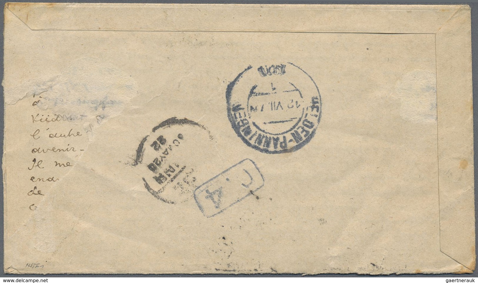 GA China - Ganzsachen: 1920, Letter Card 3 C. Uprated Junk 2 C., 5 C. Canc. "PAOTINGFU 3 MAY 20" To Net - Postkaarten