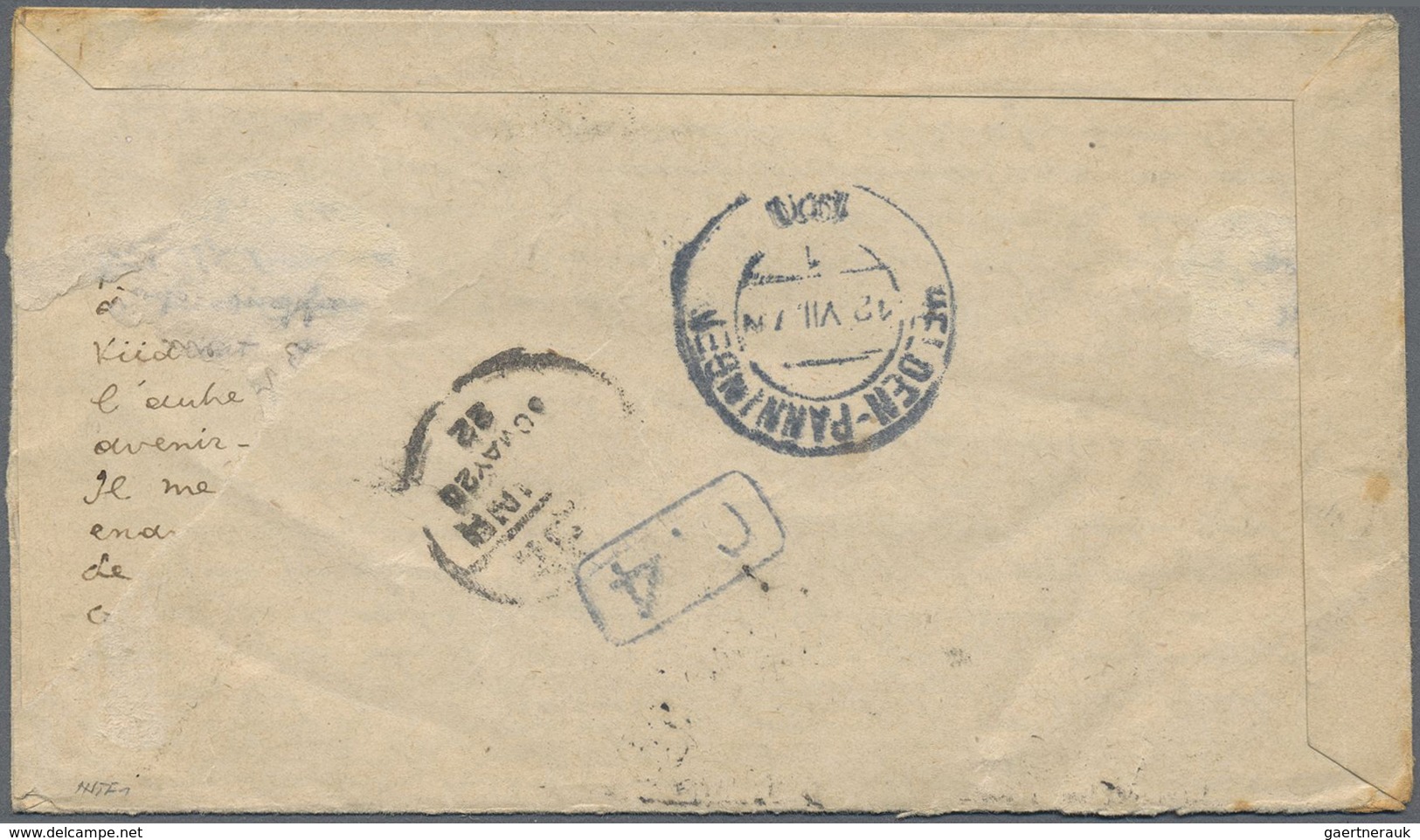 GA China - Ganzsachen: 1920, Letter Card 3 C. Uprated Junk 2 C., 5 C. Canc. "PAOTINGFU 3 MAY 20" To Net - Postcards