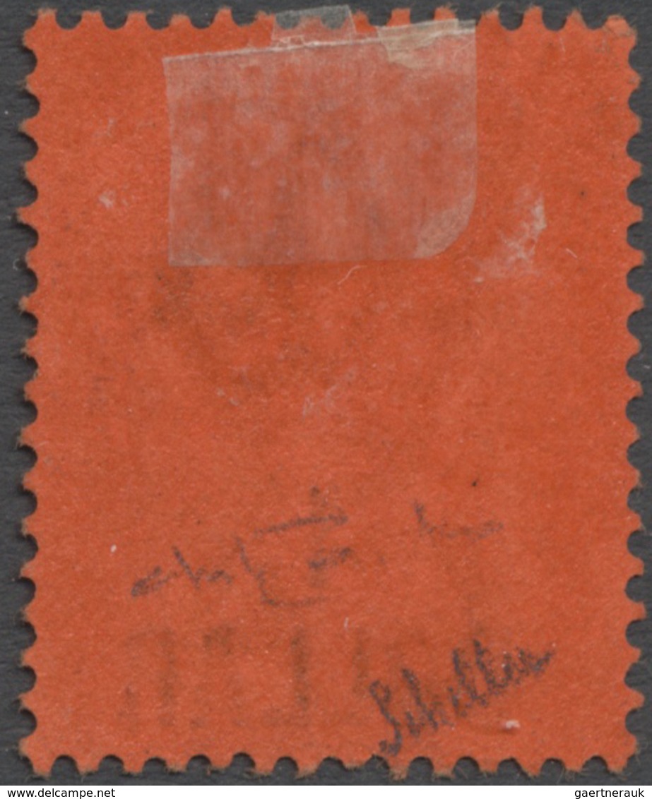 * Hongkong: 1891, $ 1 On 96 C. Purple On Red, Unused, Fresh Colour, Very Fine, Signed Scheller And Fot - Other & Unclassified