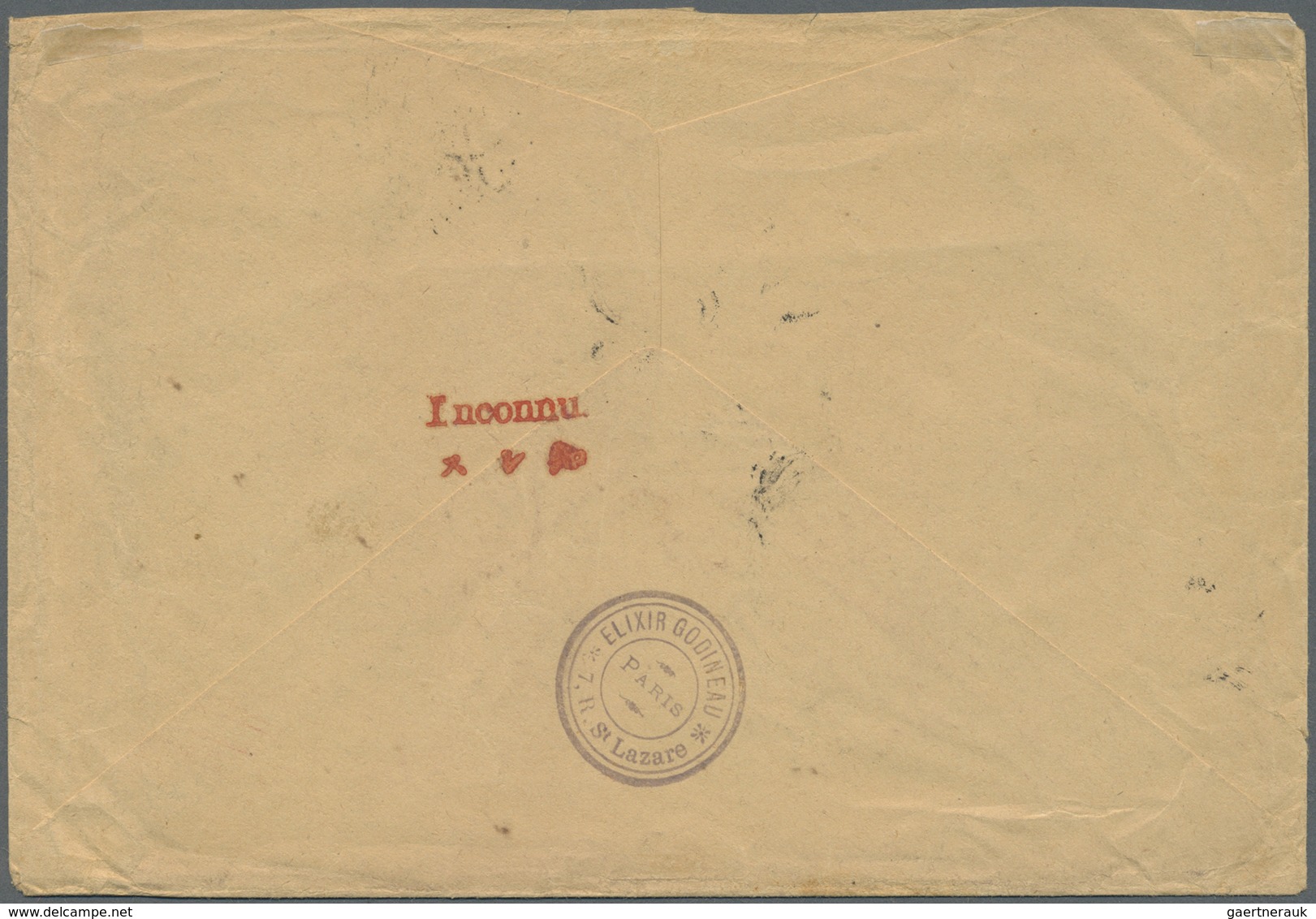 Br Japan - Besonderheiten: 1895. Printed Matter Envelope Addressed To Kobe, Japan Bearing France 'Type - Andere & Zonder Classificatie