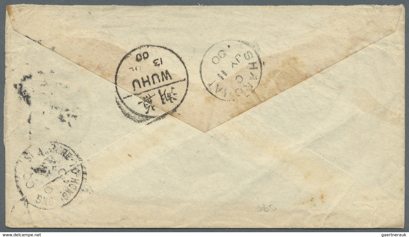 GA China - Incoming Mail: Great Britain, 1900. Great Britain Postal Stationery Envelope (toned) 2½ D Gr - Other & Unclassified