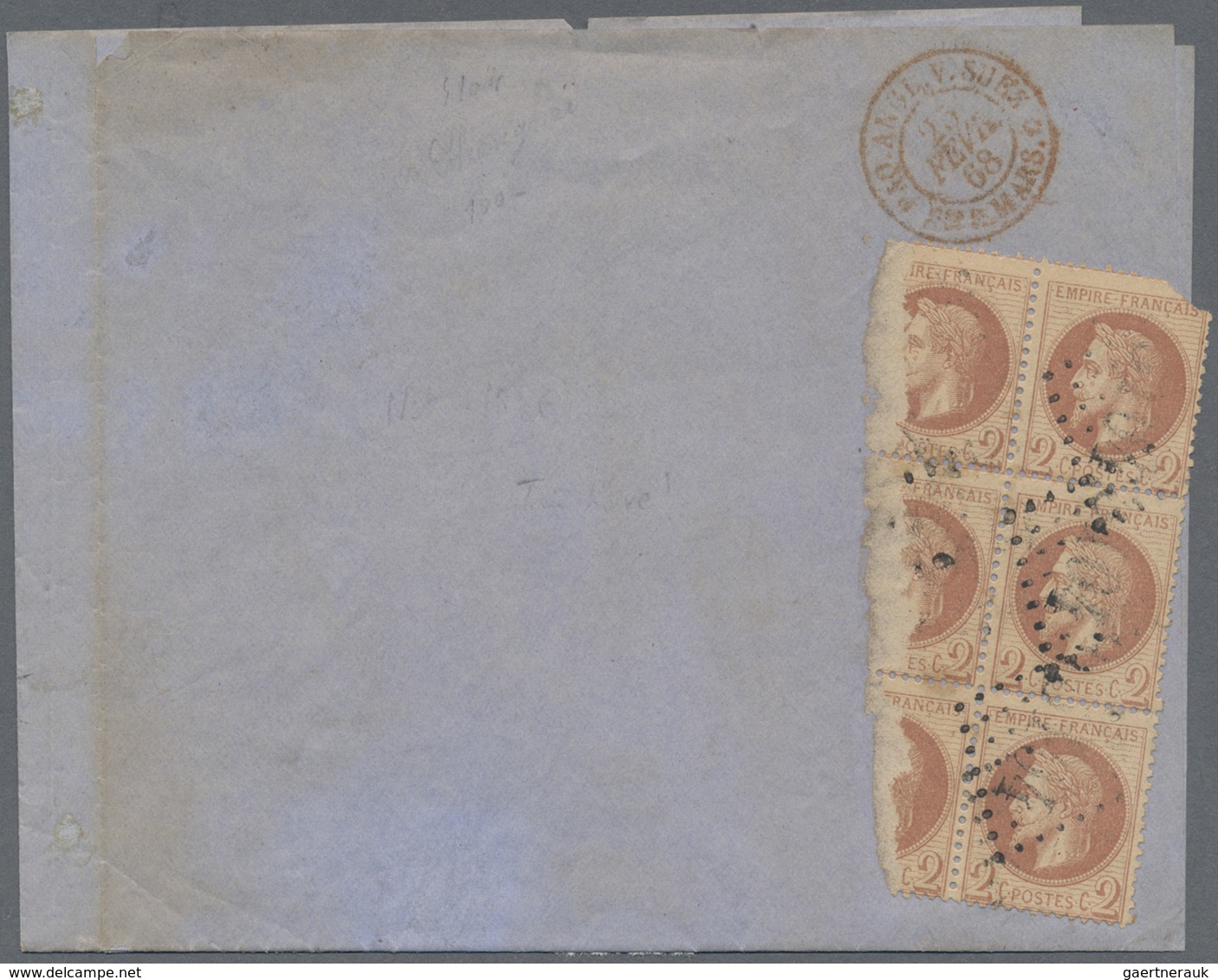 Br China - Fremde Postanstalten / Foreign Offices: French Offices, 1867. News-Band Wrapper Written From - Other & Unclassified