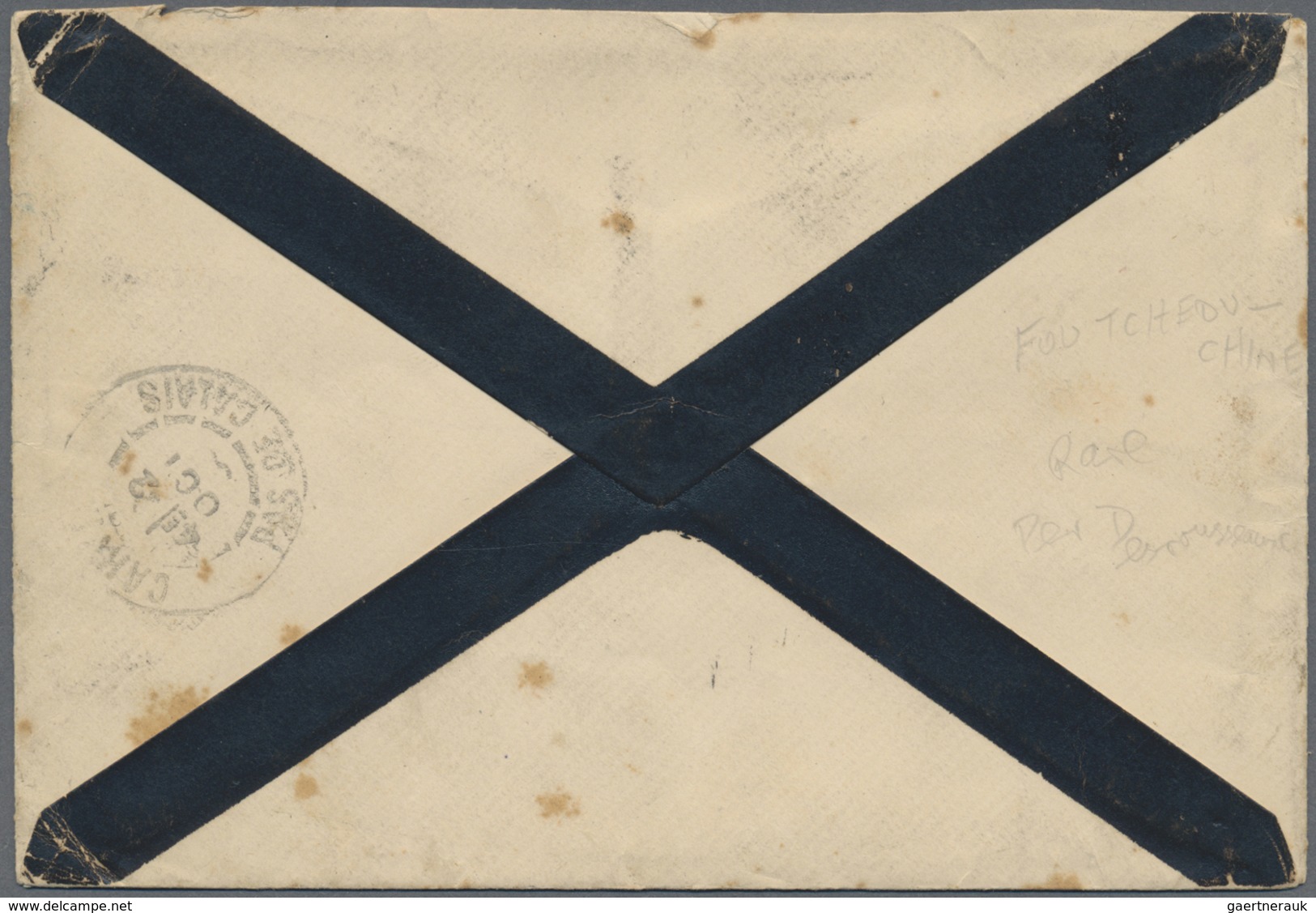 Br China - Fremde Postanstalten / Foreign Offices: French Offices, 1903. Registered Mourning Envelope ( - Andere & Zonder Classificatie