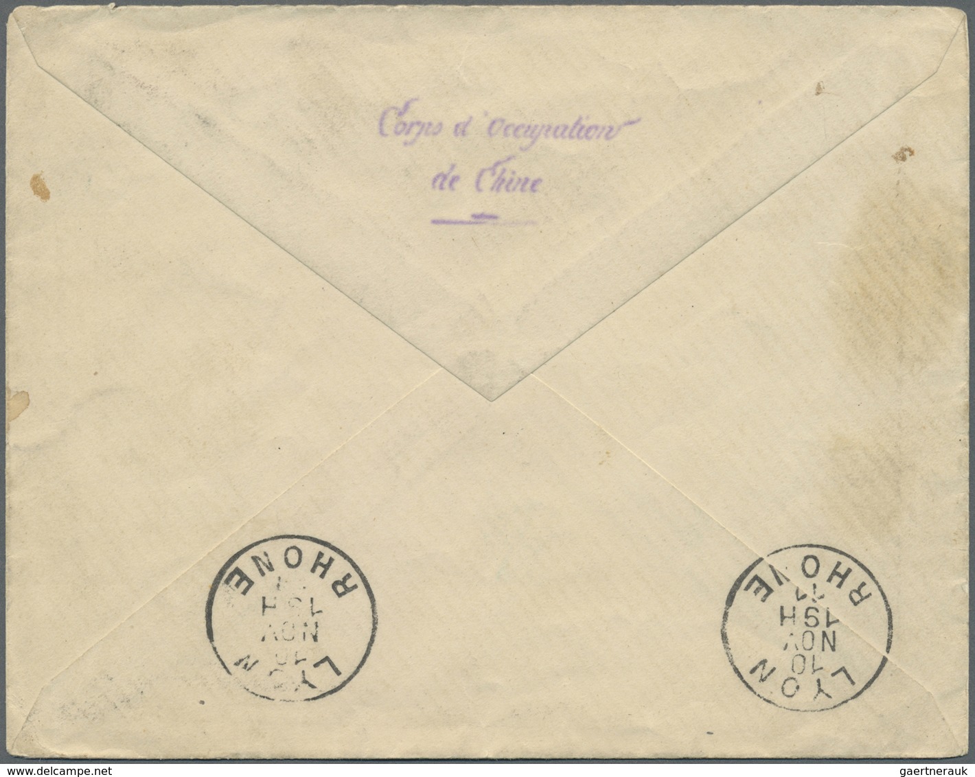 Br China - Fremde Postanstalten / Foreign Offices: French Offices, 1911. Envelope Addressed To France B - Other & Unclassified