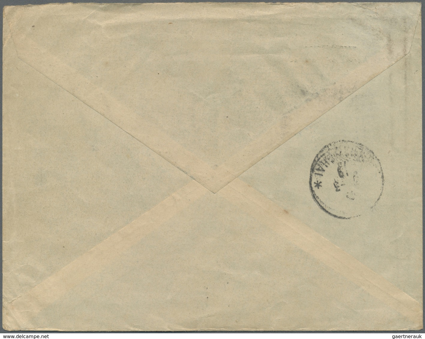 Br China - Fremde Postanstalten / Foreign Offices: French Offices, 1919. Envelope (creased) Addressed T - Other & Unclassified