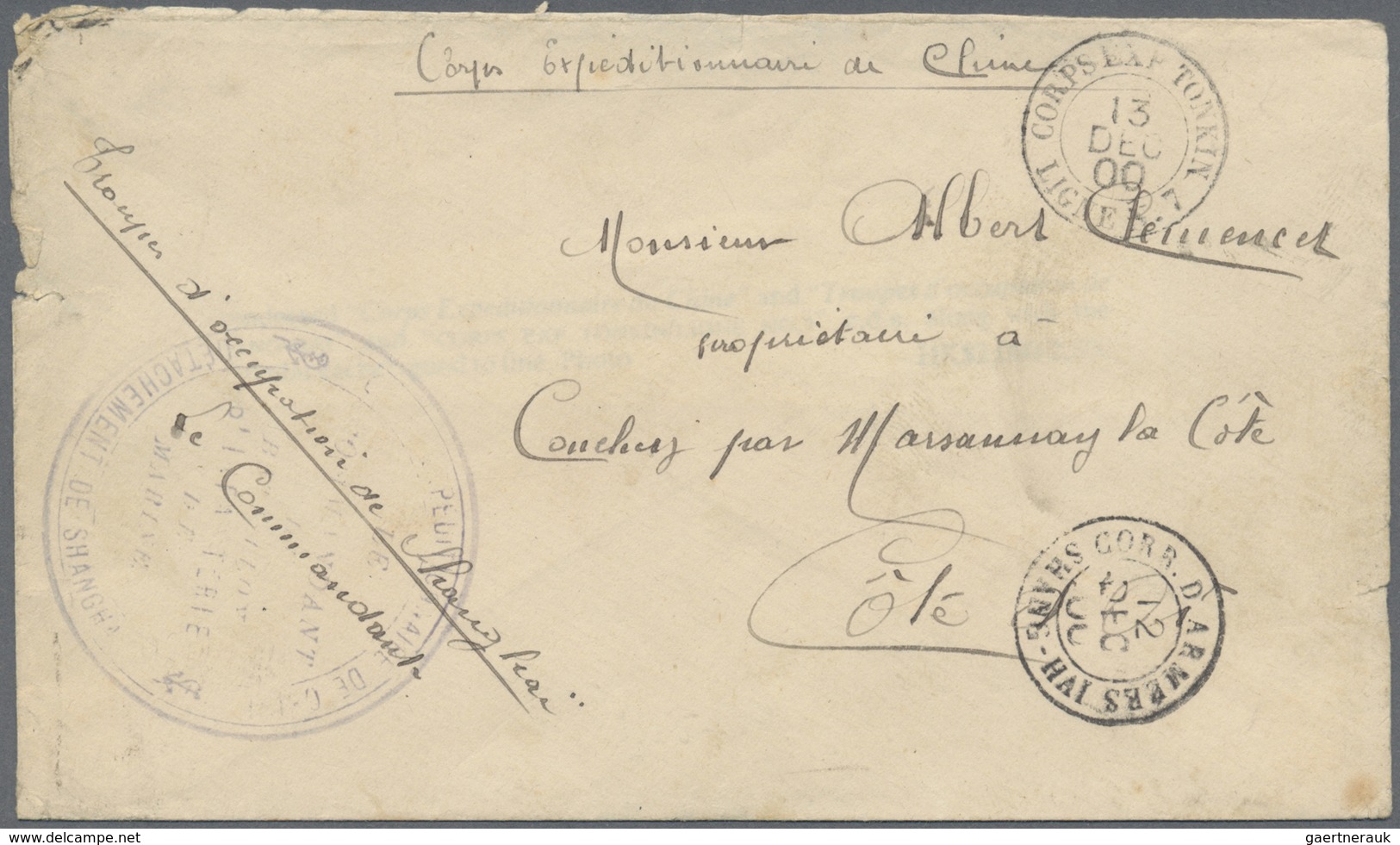Br China - Besonderheiten: 1900/1901, French Military Mail During Boxer Rebellion "Corps Expeditionnair - Andere & Zonder Classificatie