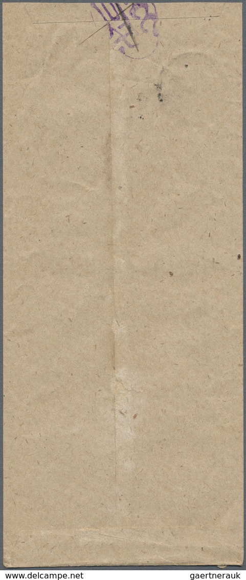 Br China - Taiwan (Formosa): 1945, 10 S. Light Blue, A Bottom Margin Copy With Separation Line Part Dou - Other & Unclassified