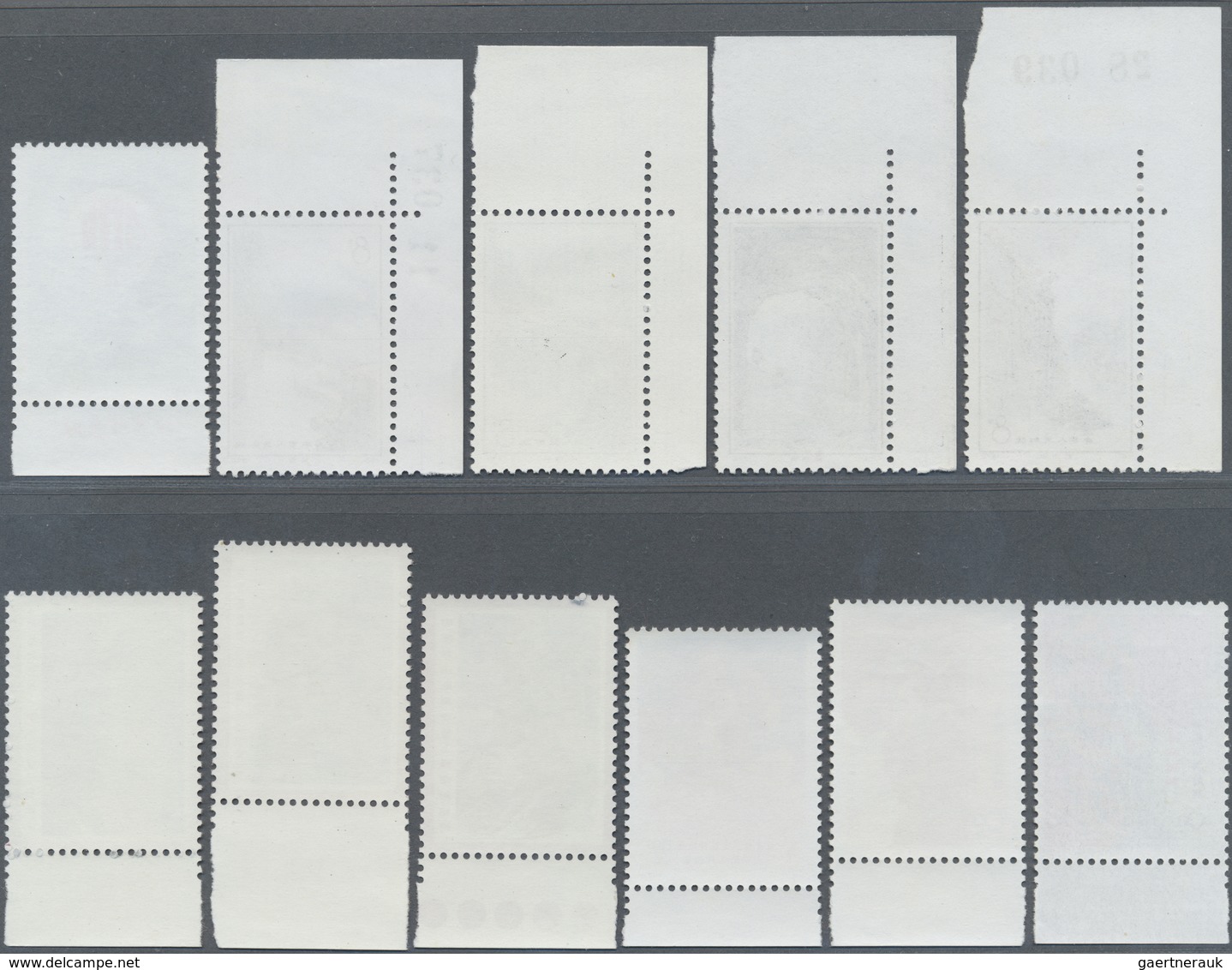 ** China - Volksrepublik: 1972/74, Four Sets And Single Definitive, Margin Or Corner Margin Copies, Som - Andere & Zonder Classificatie