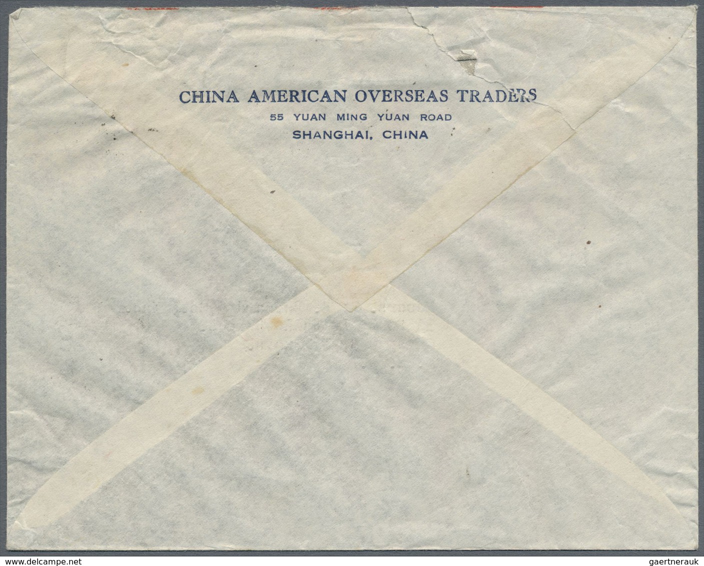 Br China - Volksrepublik - Provinzen: East China, 1949, Covers (4) Mostly From Final Series To USA (2), - Other & Unclassified