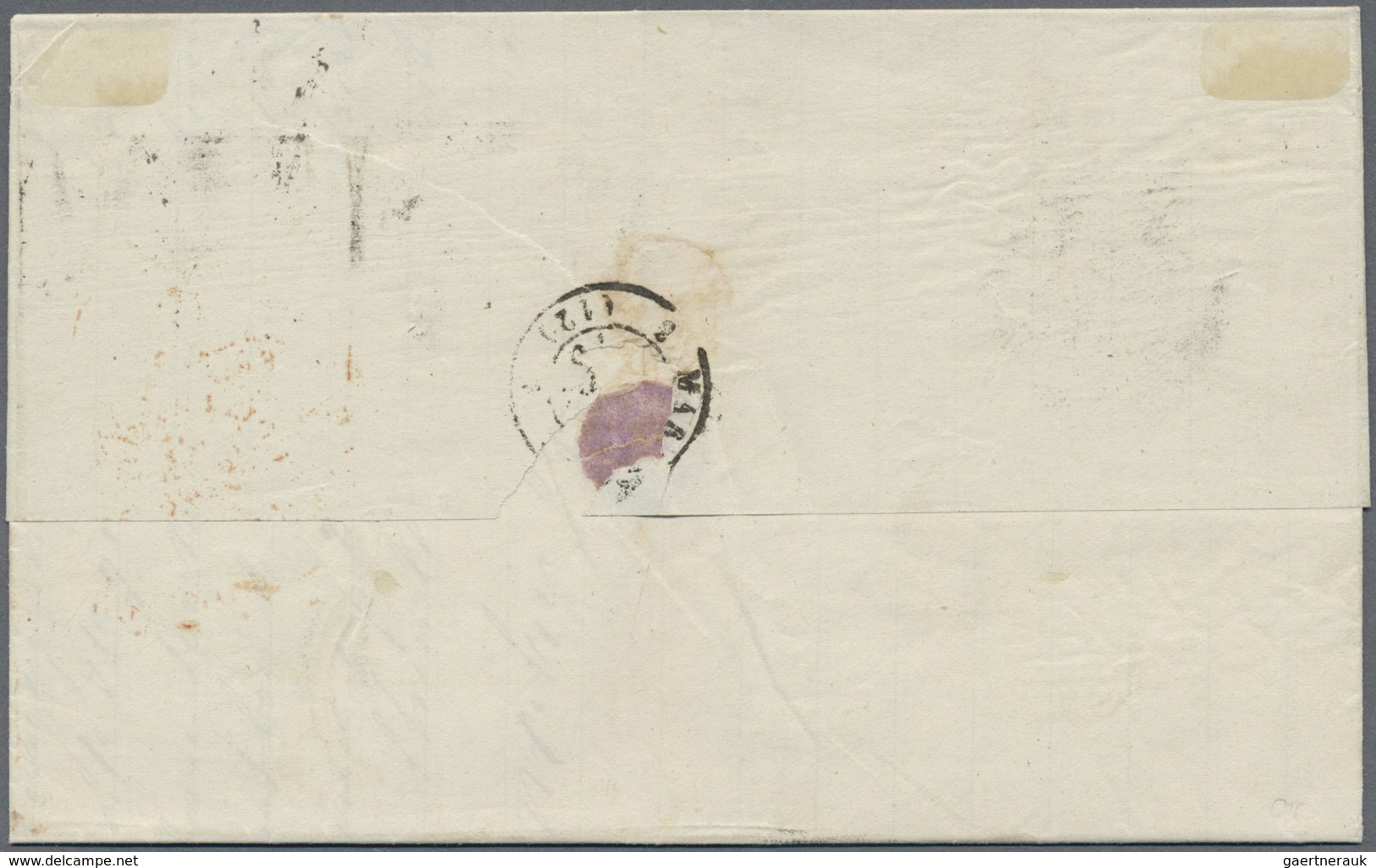 Br Französisch-Indien: 1876. Envelope Addressed To France Bearing French General Colonies Yvert 20, 30c - Brieven En Documenten