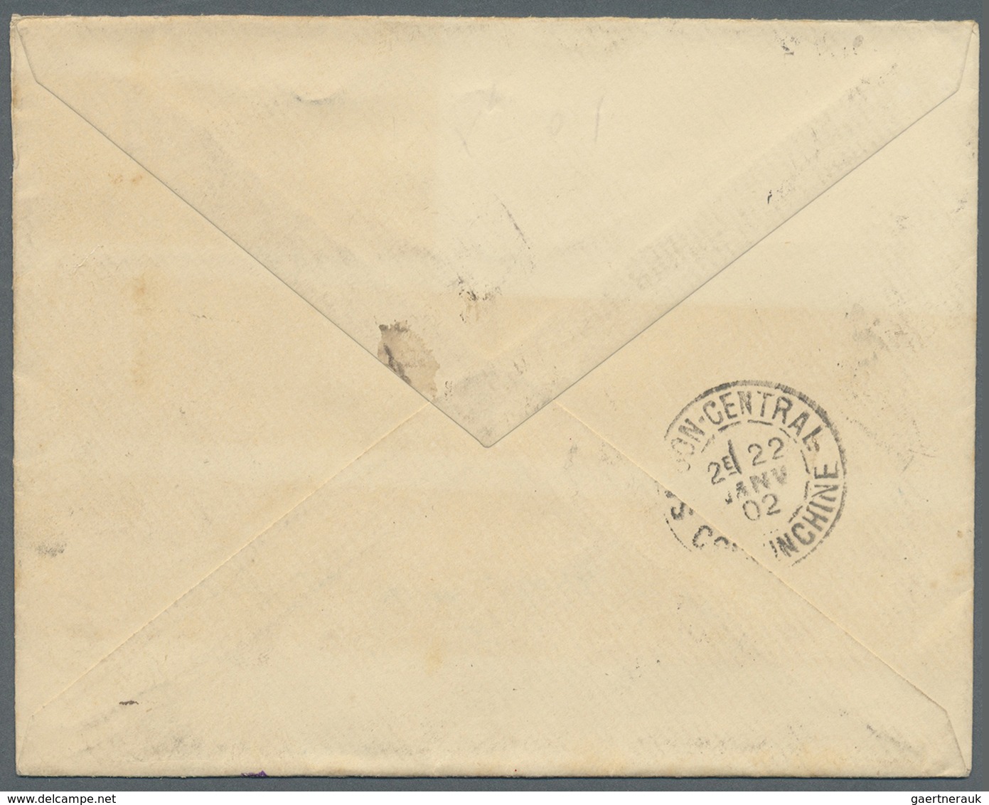 Br Französisch-Indochina: 1901. Stampless Envelope Written From Paris Addressed To The French Expeditio - Covers & Documents