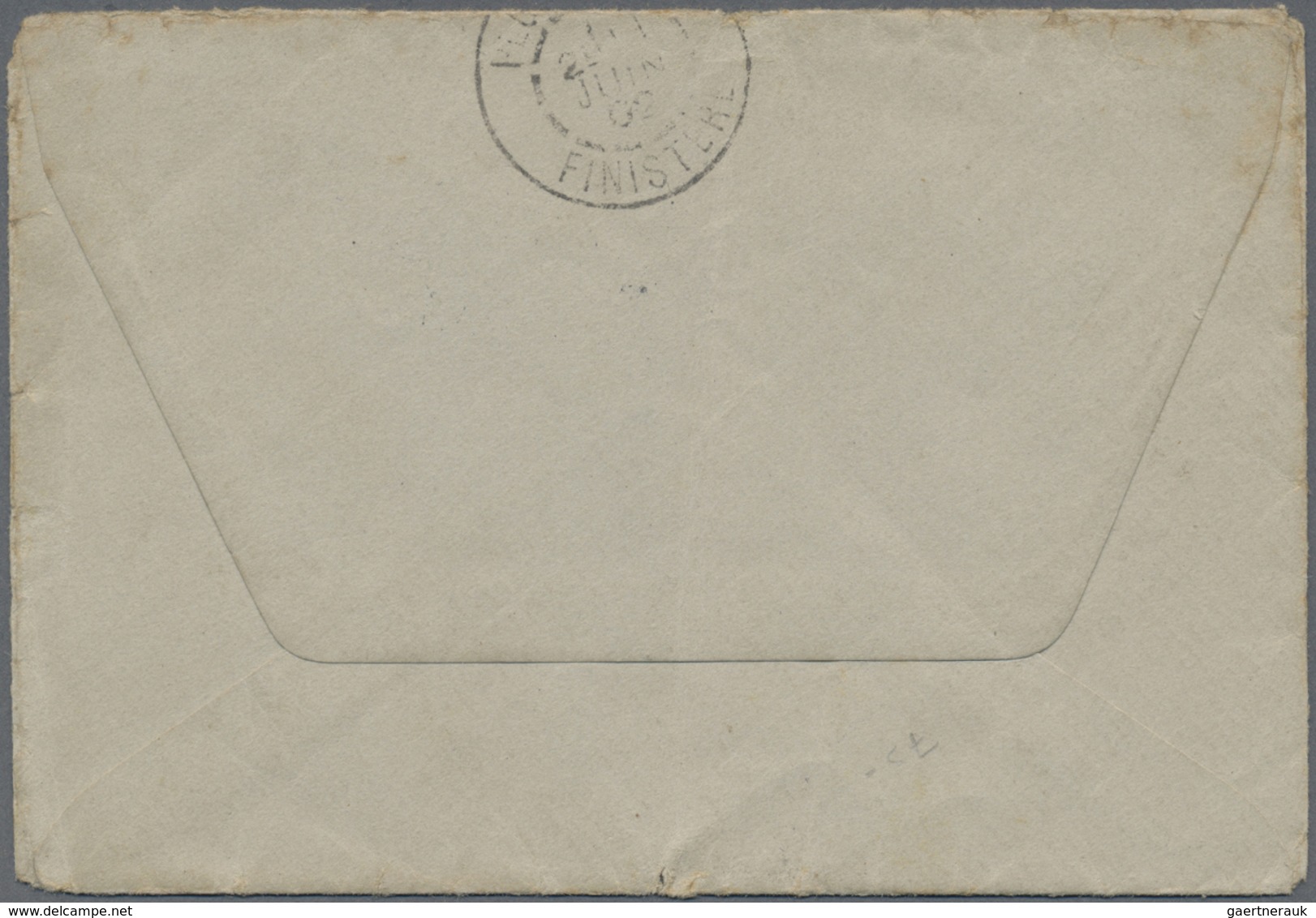 Br Französisch-Indochina: 1902. Stamp-less Envelope (vertical Fold) Addressed To France Endorsed 'Corps - Brieven En Documenten