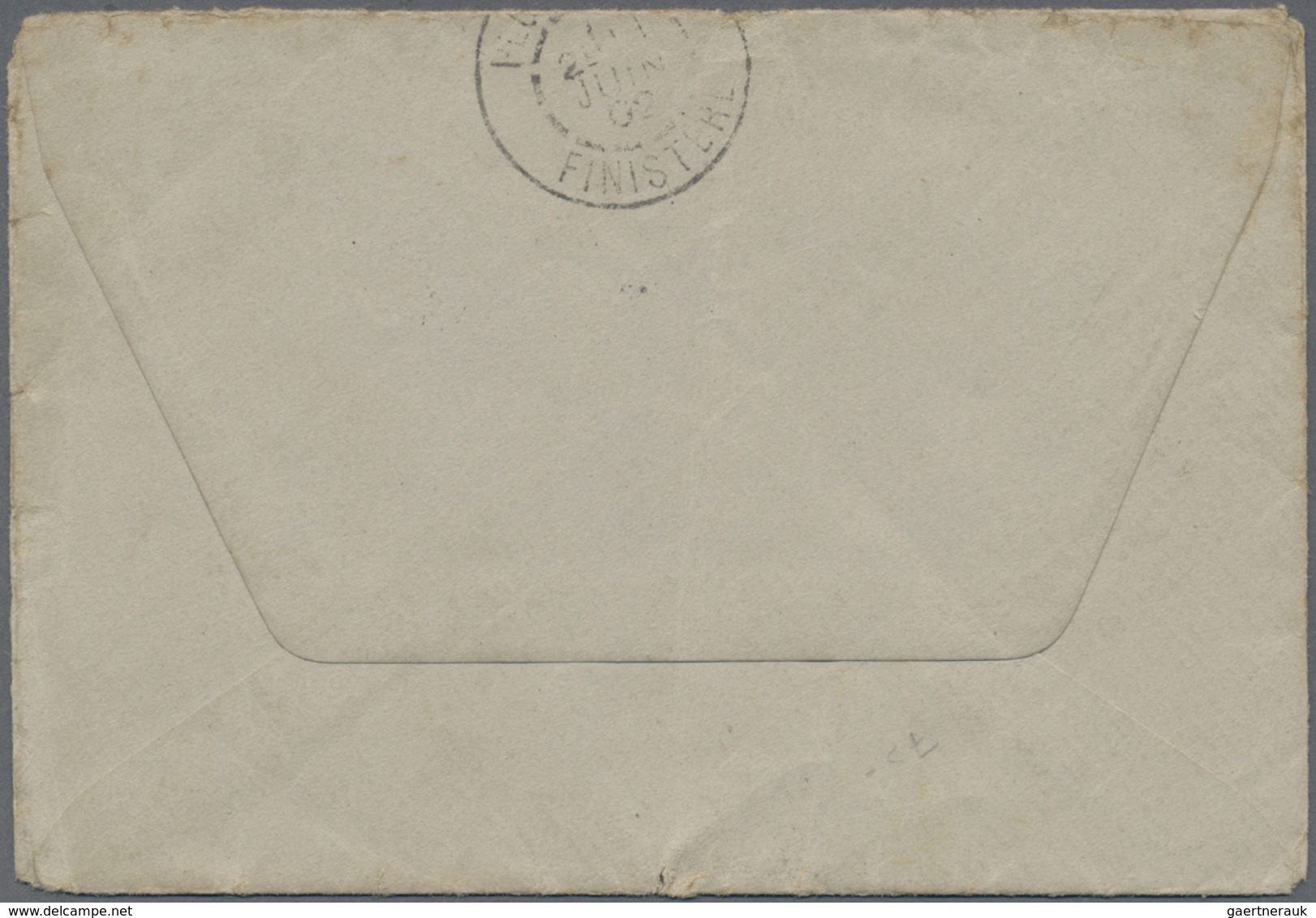 Br Französisch-Indochina: 1902. Stamp-less Envelope (vertical Fold) Addressed To France Endorsed 'Corps - Covers & Documents