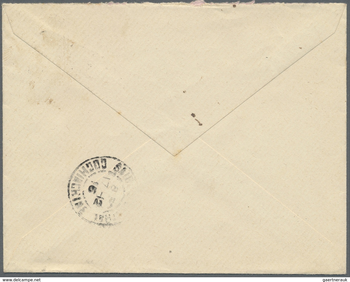 Br Französisch-Indochina: 1915. Envelope Addressed To France Bearing Indo-China SG 55, 10c Scarlet Tied - Brieven En Documenten