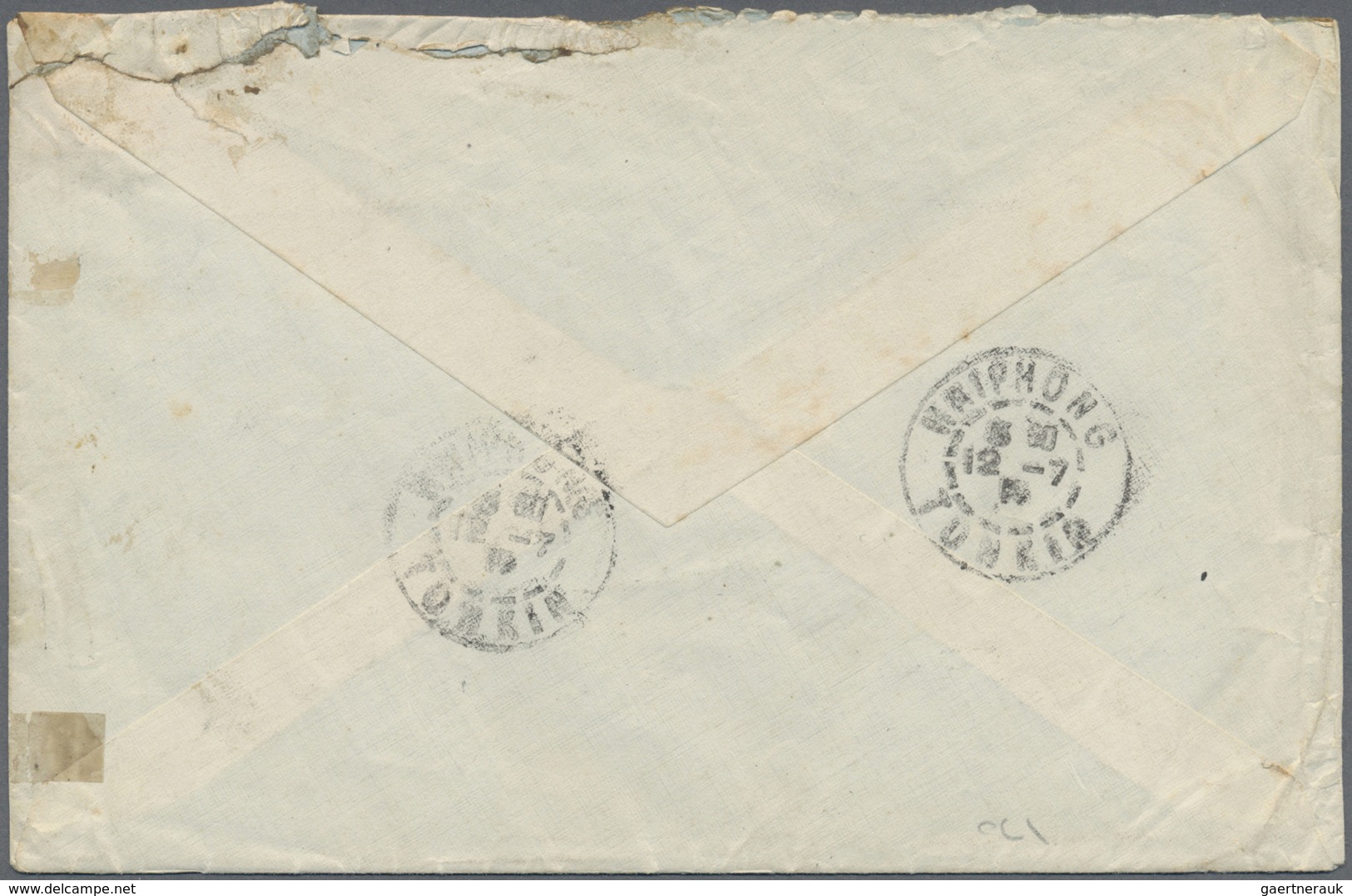 Br Französisch-Indochina: 1919. Envelope (small Faults) To France Cancelled By 'Poste Rurale TamToa/Pro - Brieven En Documenten