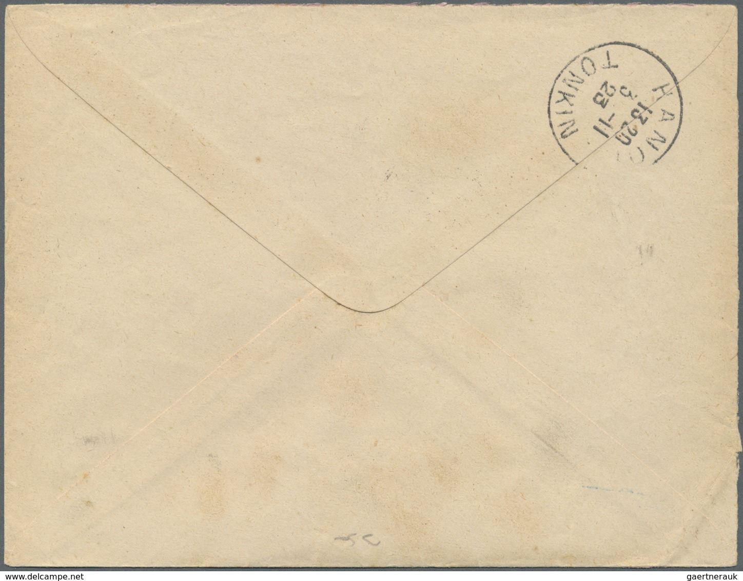 GA Französisch-Indochina: 1925. Postal Stationery Envelope (opened At Top And Left) 4c Orange Addressed - Brieven En Documenten