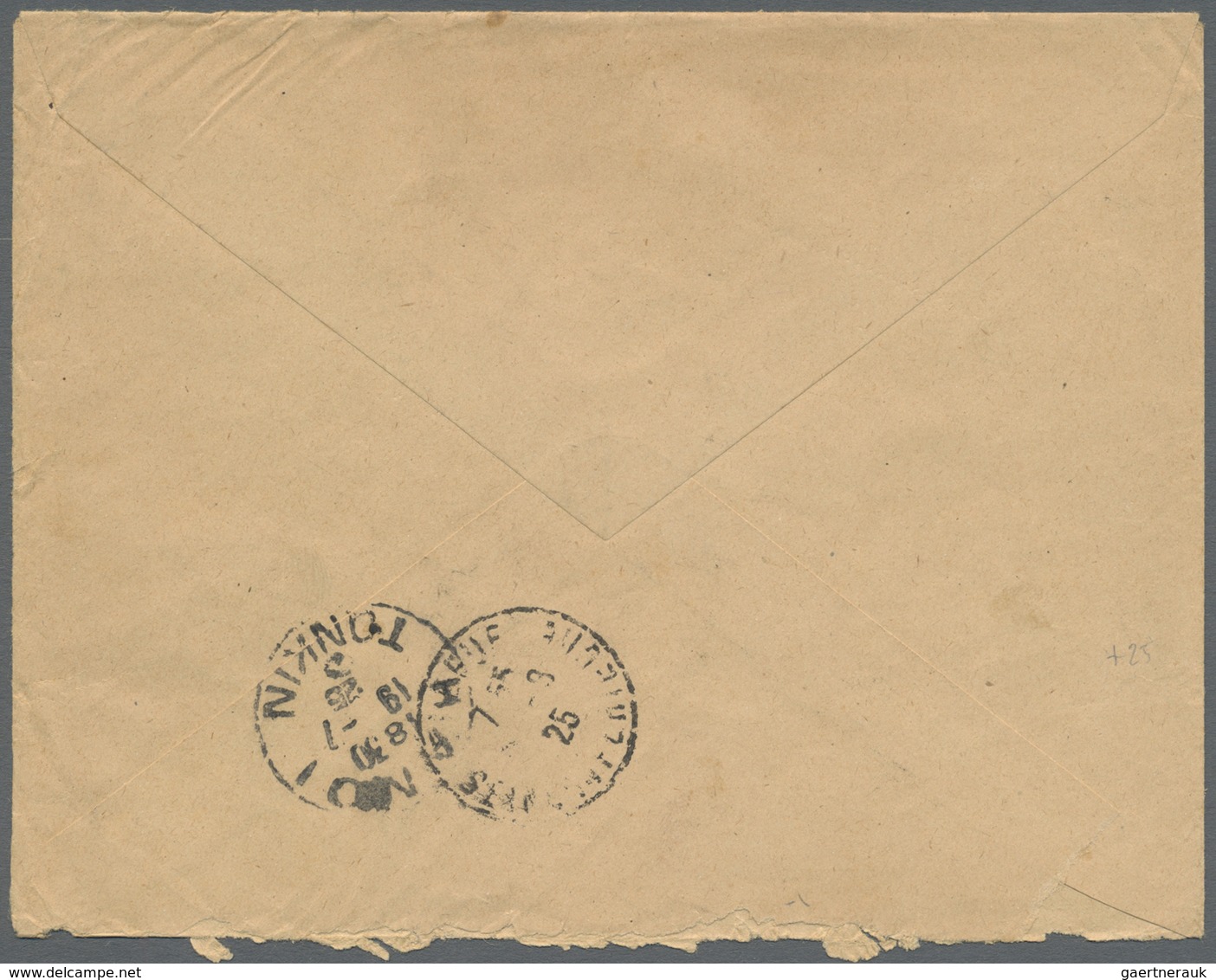 Br Französisch-Indochina: 1925. Registered Envelope Addressed To France Bearing Indo-China Yvert 100, 1 - Brieven En Documenten