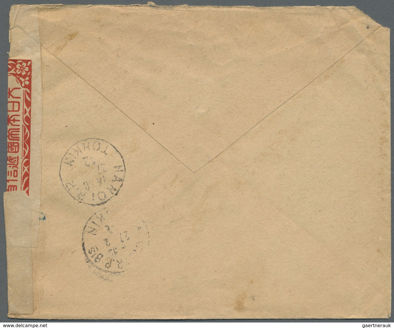 Br Französisch-Indochina: 1942. Envelope (small Corner Fault) Written From Dap-Cau, Tonkin Addressed To - Brieven En Documenten