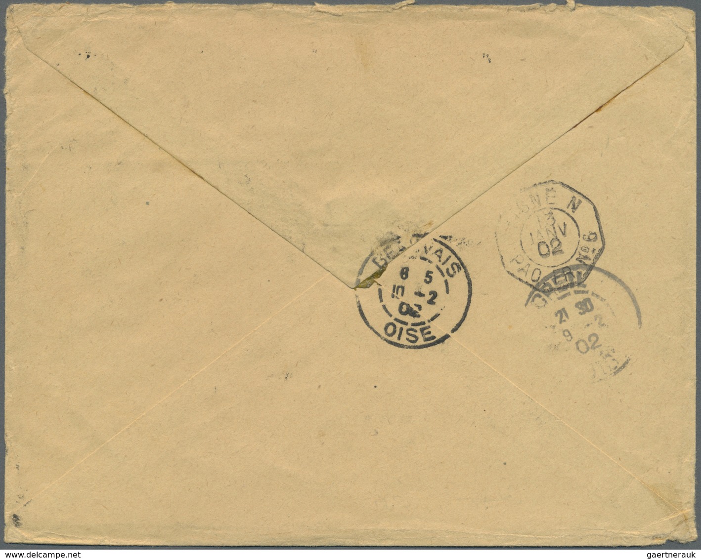 Br Französisch-Indochina - Postämter In Südchina: Canton, 1902. Envelope Addressed To France Bearing Ca - Andere & Zonder Classificatie