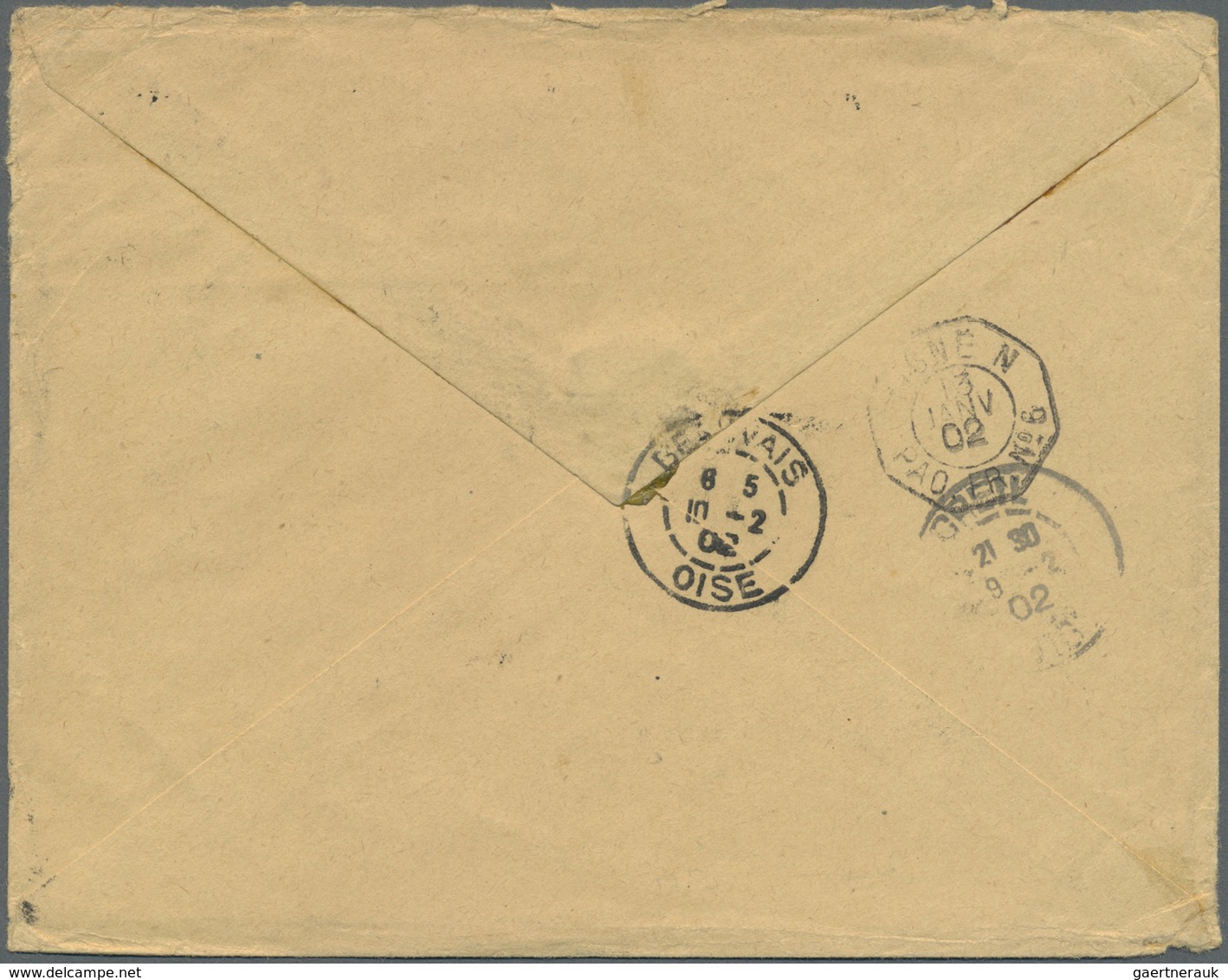 Br Französisch-Indochina - Postämter In Südchina: Canton, 1902. Envelope Addressed To France Bearing Ca - Other & Unclassified