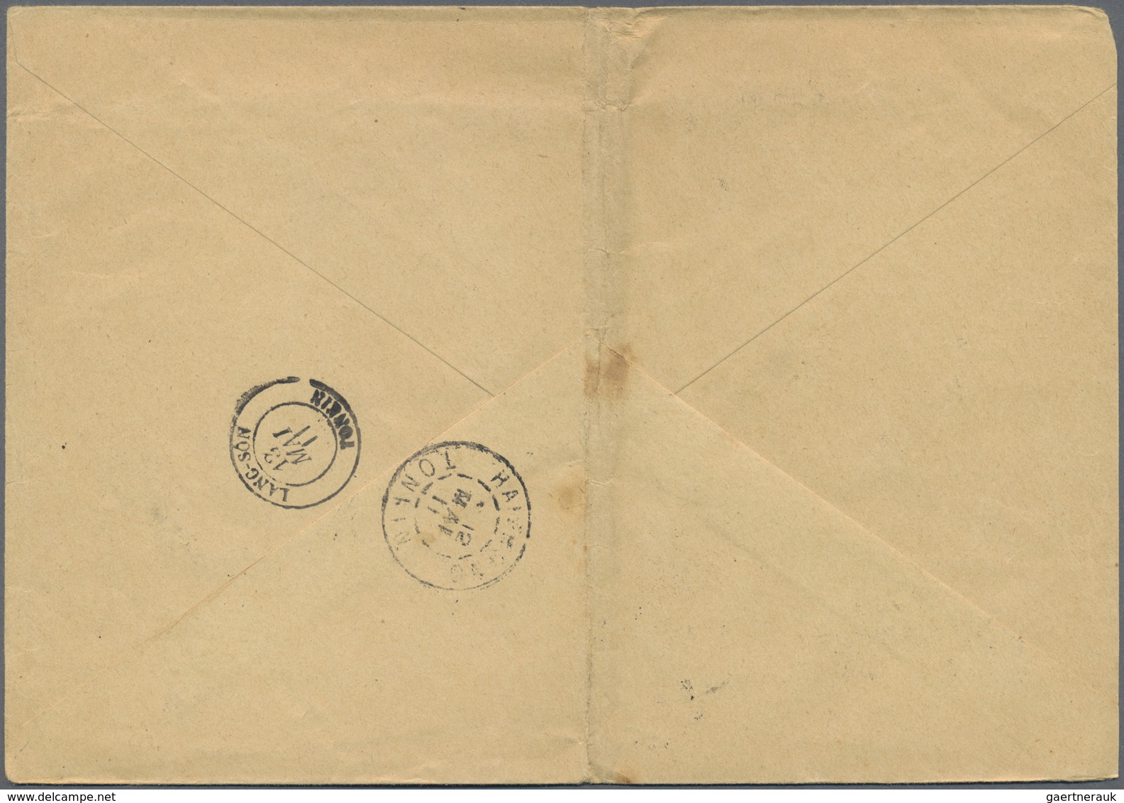 Br Französisch-Indochina - Postämter In Südchina: Hoi-Hao, 1911. Registered Envelope (vertical Fold) Ad - Andere & Zonder Classificatie