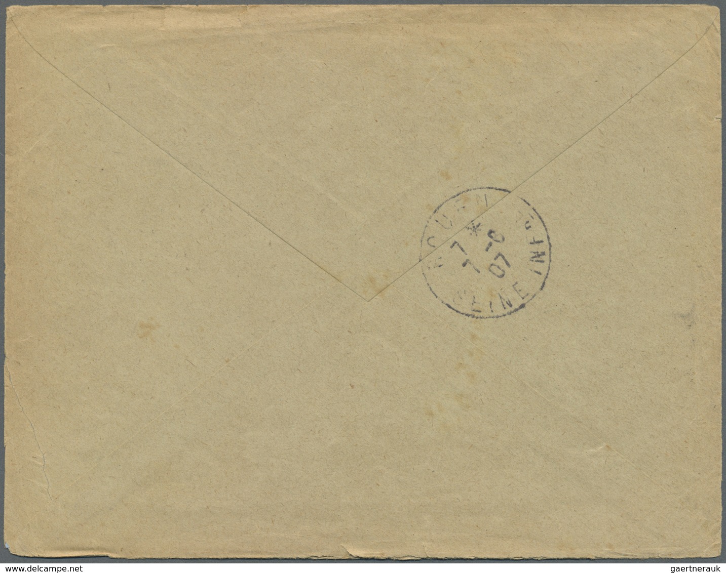 GA Französisch-Indochina - Postämter In Südchina: Kouang-Tcheou, 1907. Envelope Addressed To France Bea - Other & Unclassified