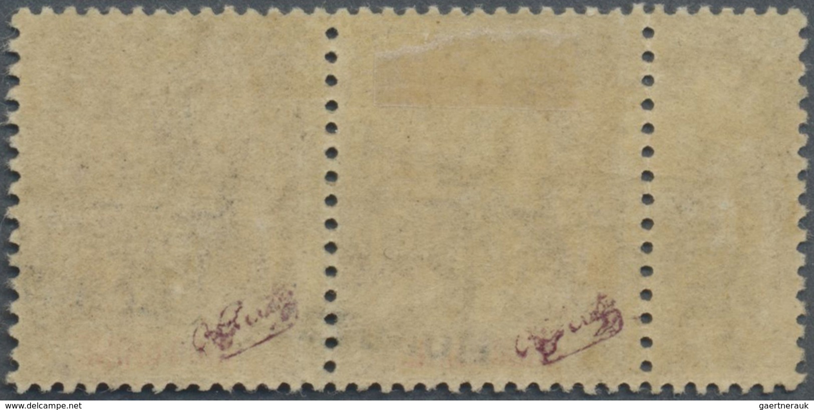 * Französisch-Indochina - Postämter In Südchina: 1906, Mong-Tzeu. Horizontal Pair 50c Brown With Rever - Andere & Zonder Classificatie