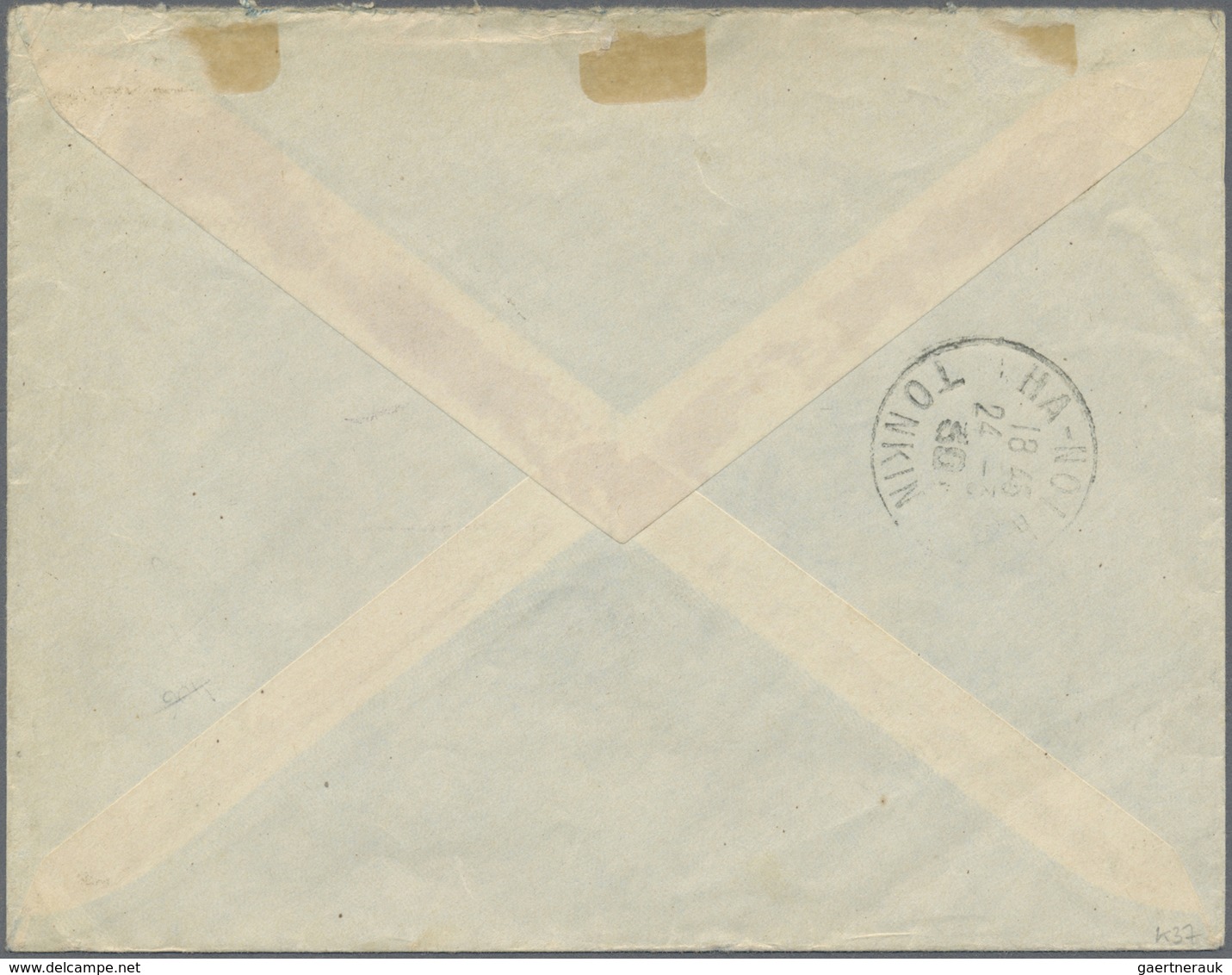 Br Französisch-Indochina - Postämter In Südchina: Tschongking, 1930. Envelope Addressed To France Cance - Andere & Zonder Classificatie