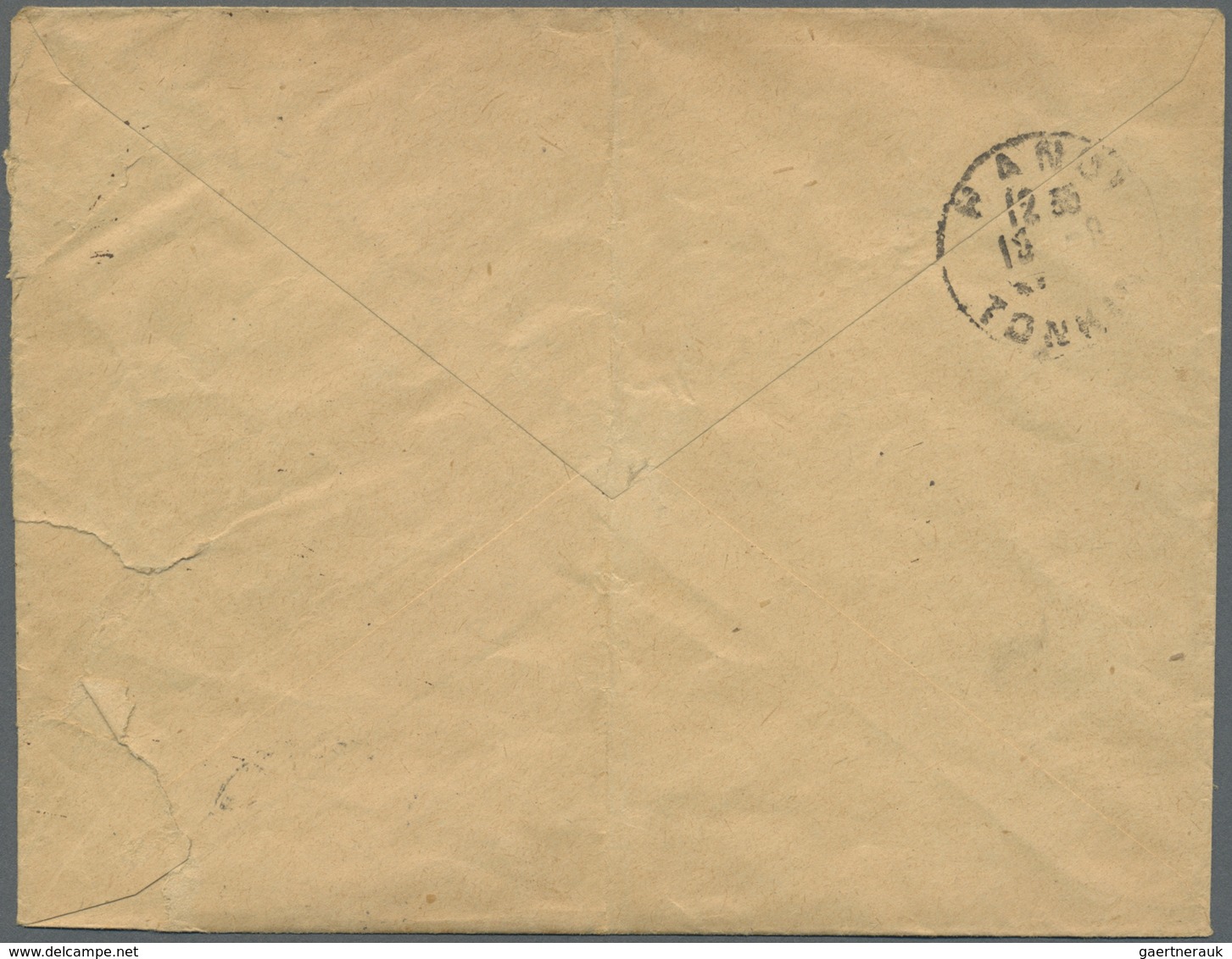 Br Französisch-Indochina - Postämter In Südchina: 1920. Envelope (vertical Fold) Written From 'Bach-Mai - Other & Unclassified