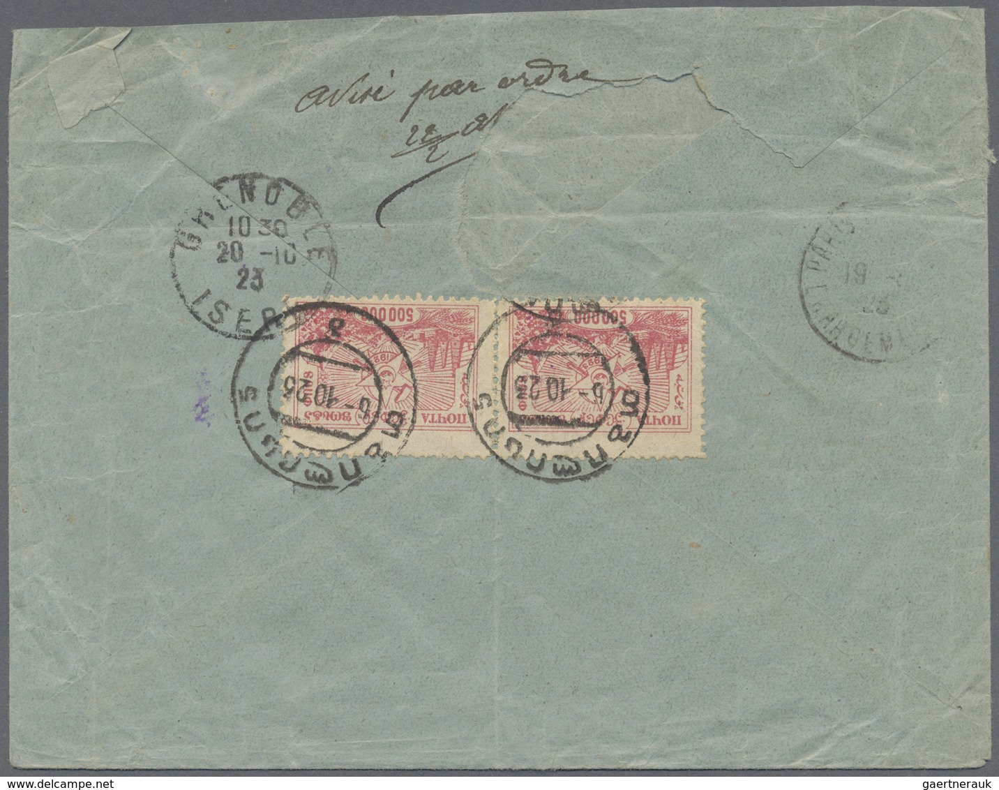 Br/GA Georgien: 1910/28,  Russian Period: Correspondence Of Registered Covers (2) Resp. Stationery Card (1 - Georgië